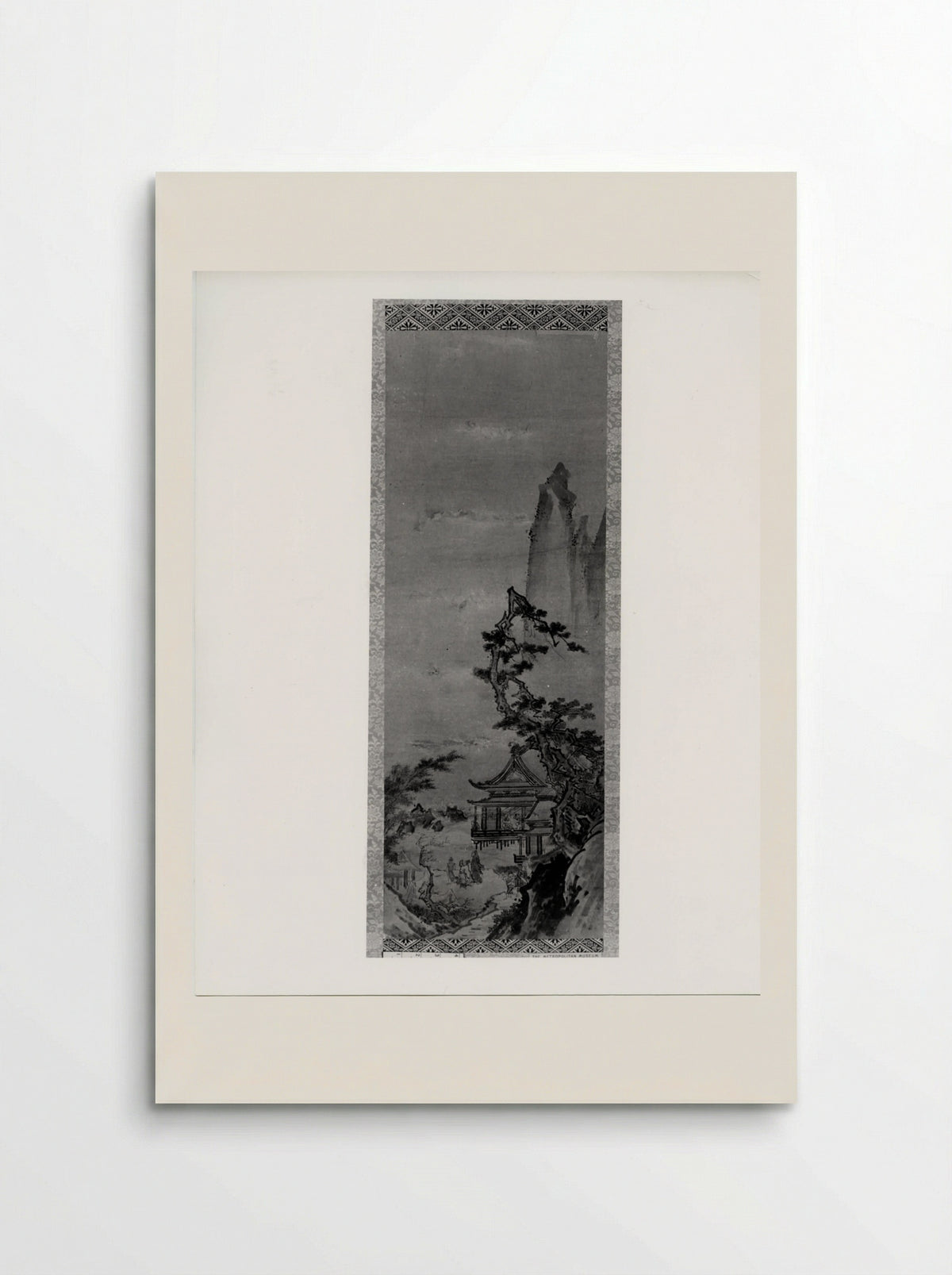 Pavilion on Mountain Stream - Sesshū Tōyō - Poster