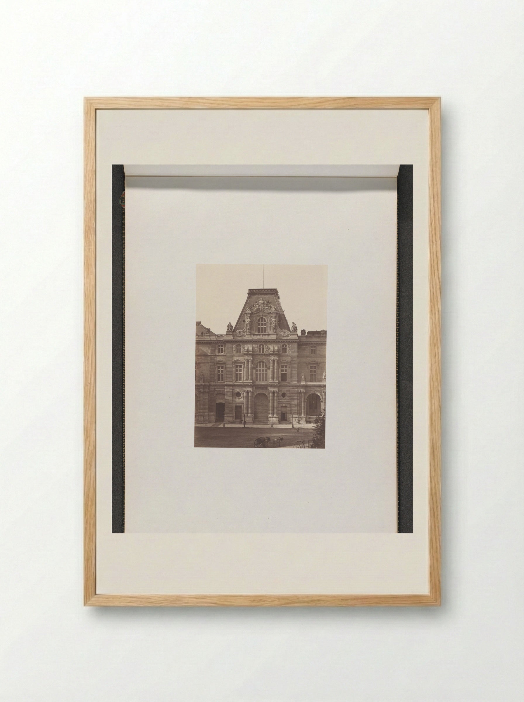 Pavillon Daru, Palais du Louvre - Édouard Denis Baldus - Framed Print Wood