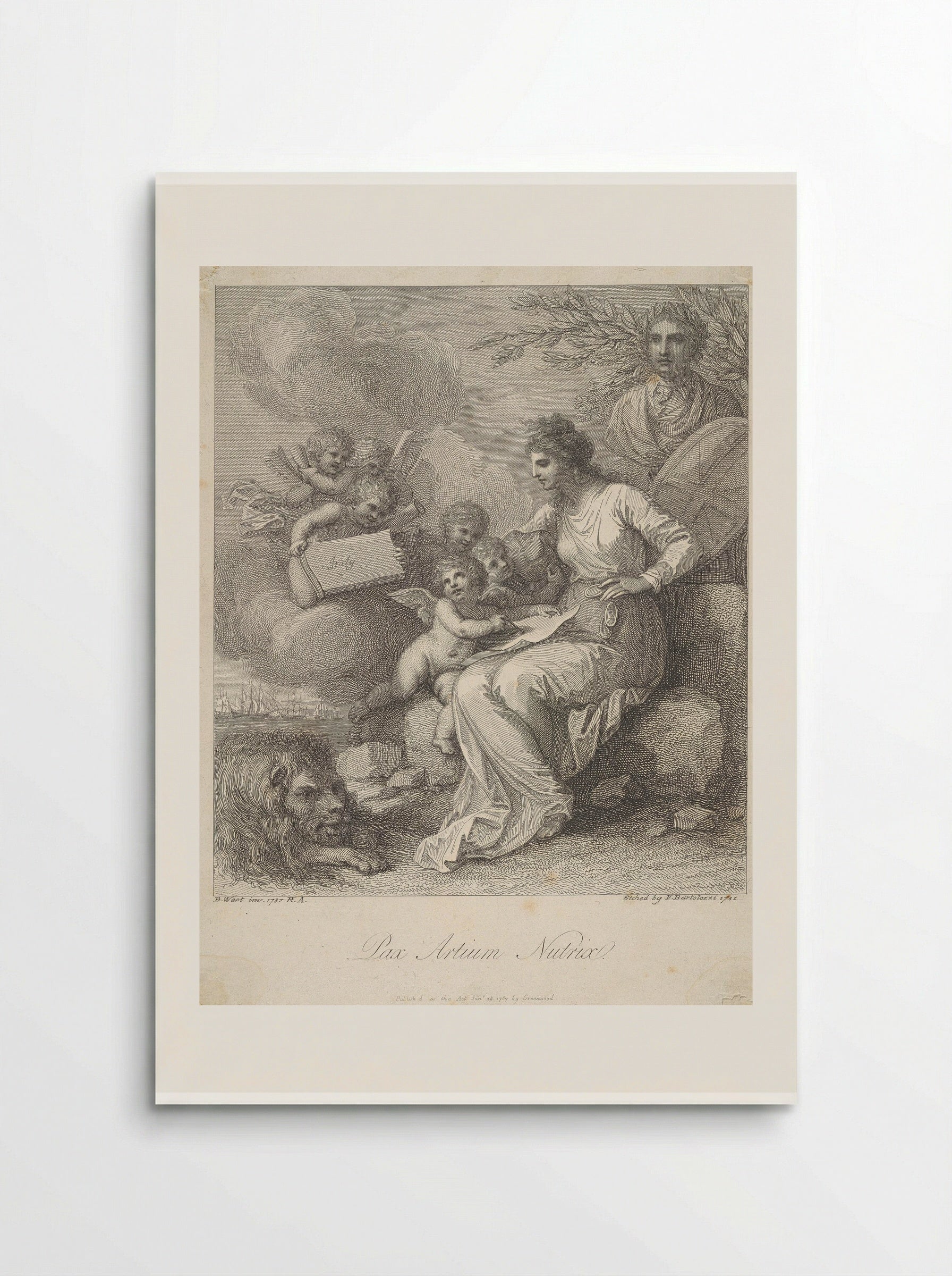Pax Artium Nutrix - Francesco Bartolozzi - Poster