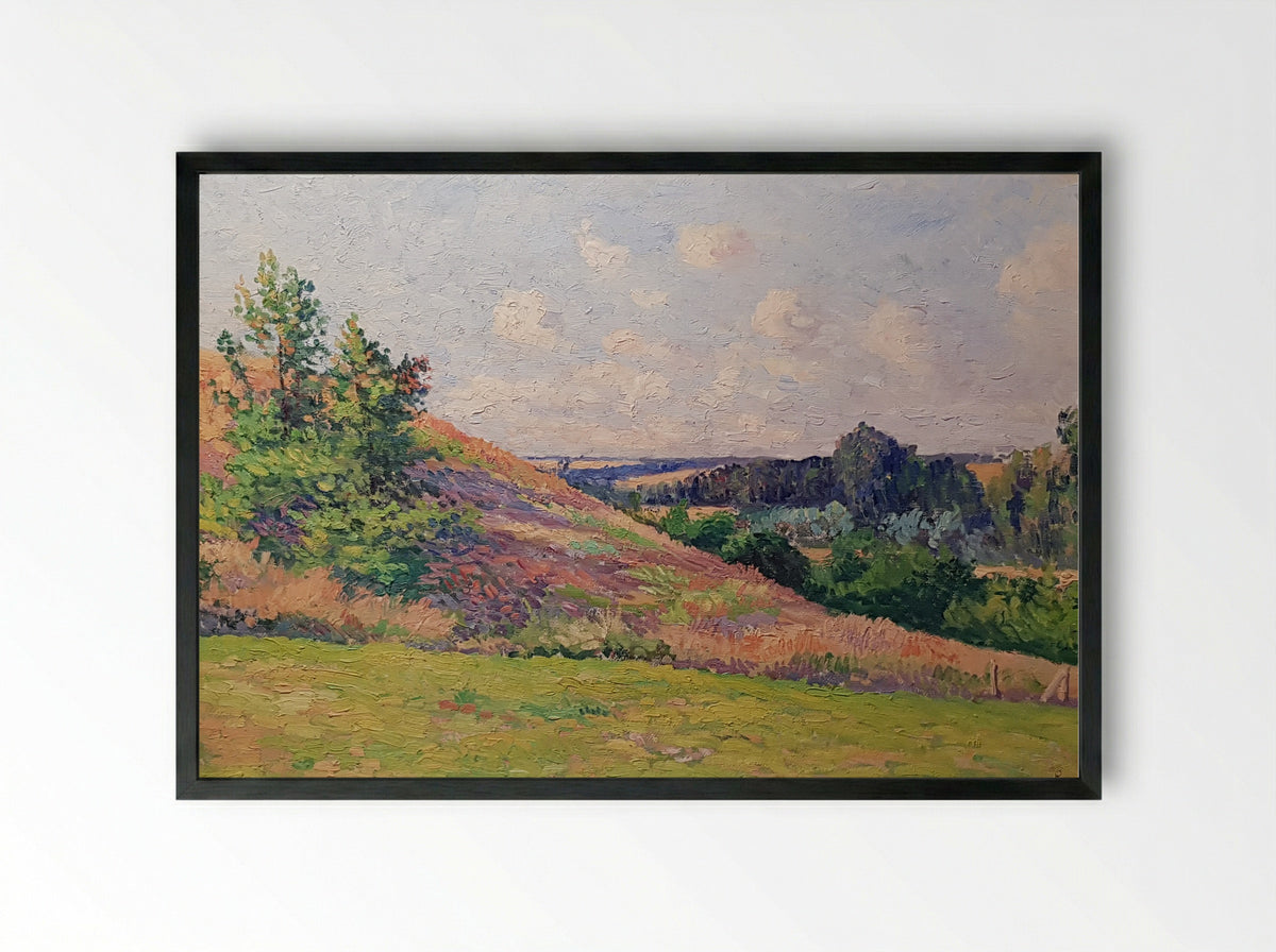 Paysage de Normandie, Bazincourt - Maximilien Luce - Framed Print Black