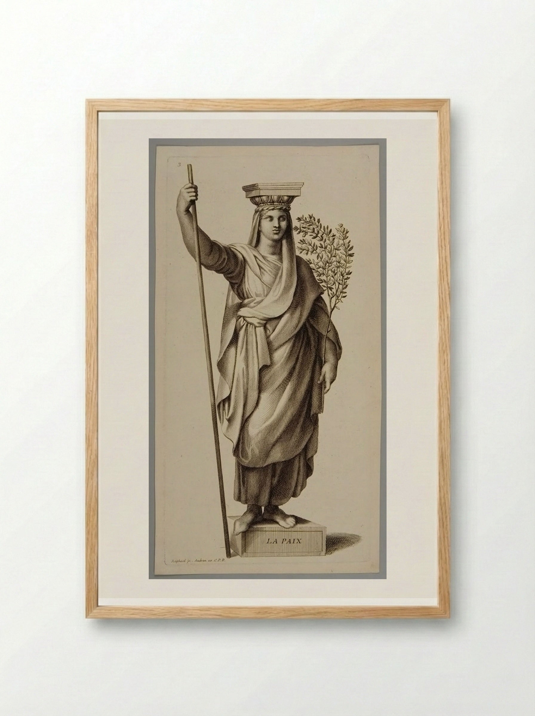 Peace (La Paix) - Gérard Audran - Framed Print Wood