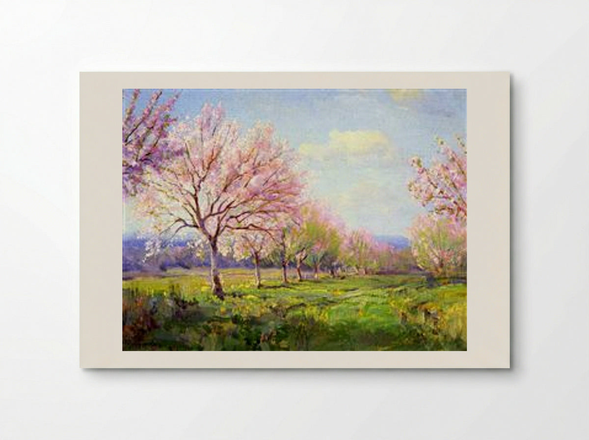 Peach Orchard on Mavericks Farm - Robert Julian Onderdonk - Poster