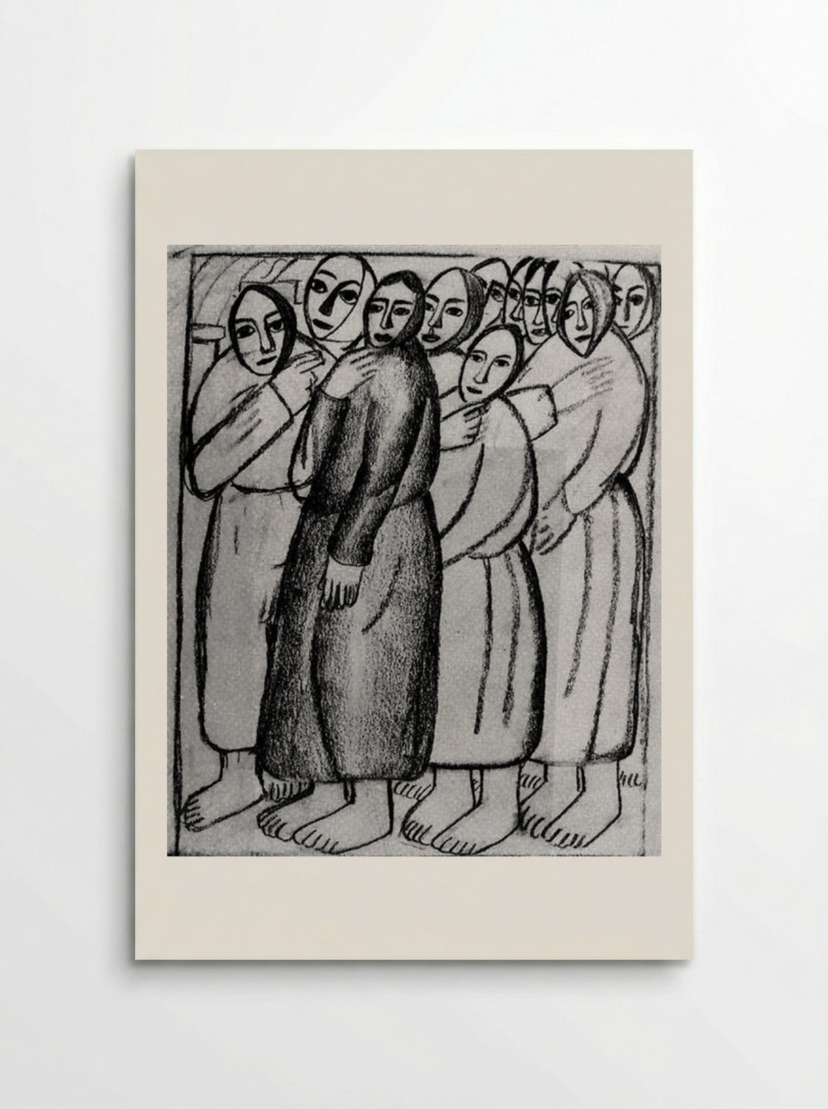 Peasant Women in a Church - Kazimir Malevich - Poster