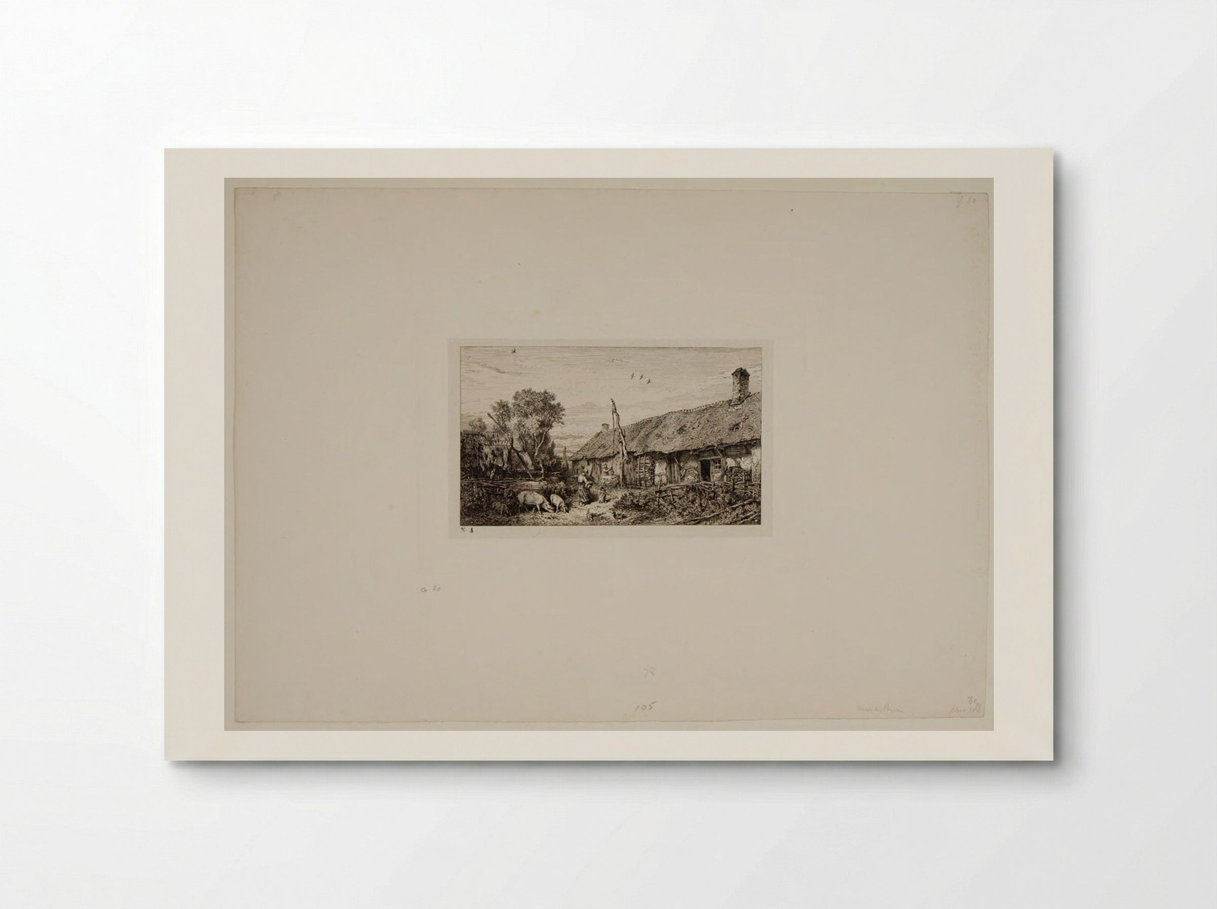 Peasant's Cottage - Charles-Émile Jacque - Poster