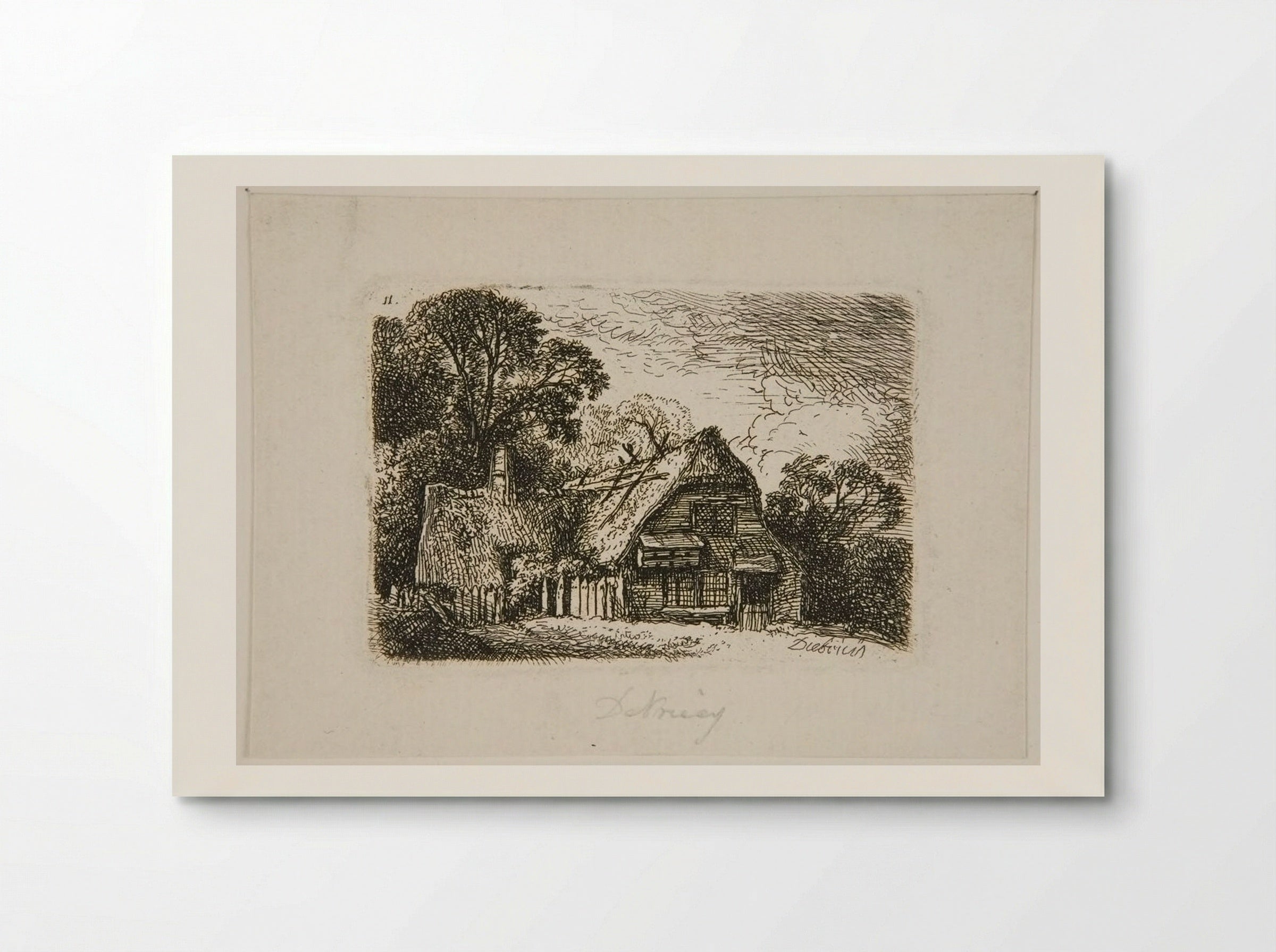 Peasant's House - Christian Wilhelm Ernst Dietrich - Poster