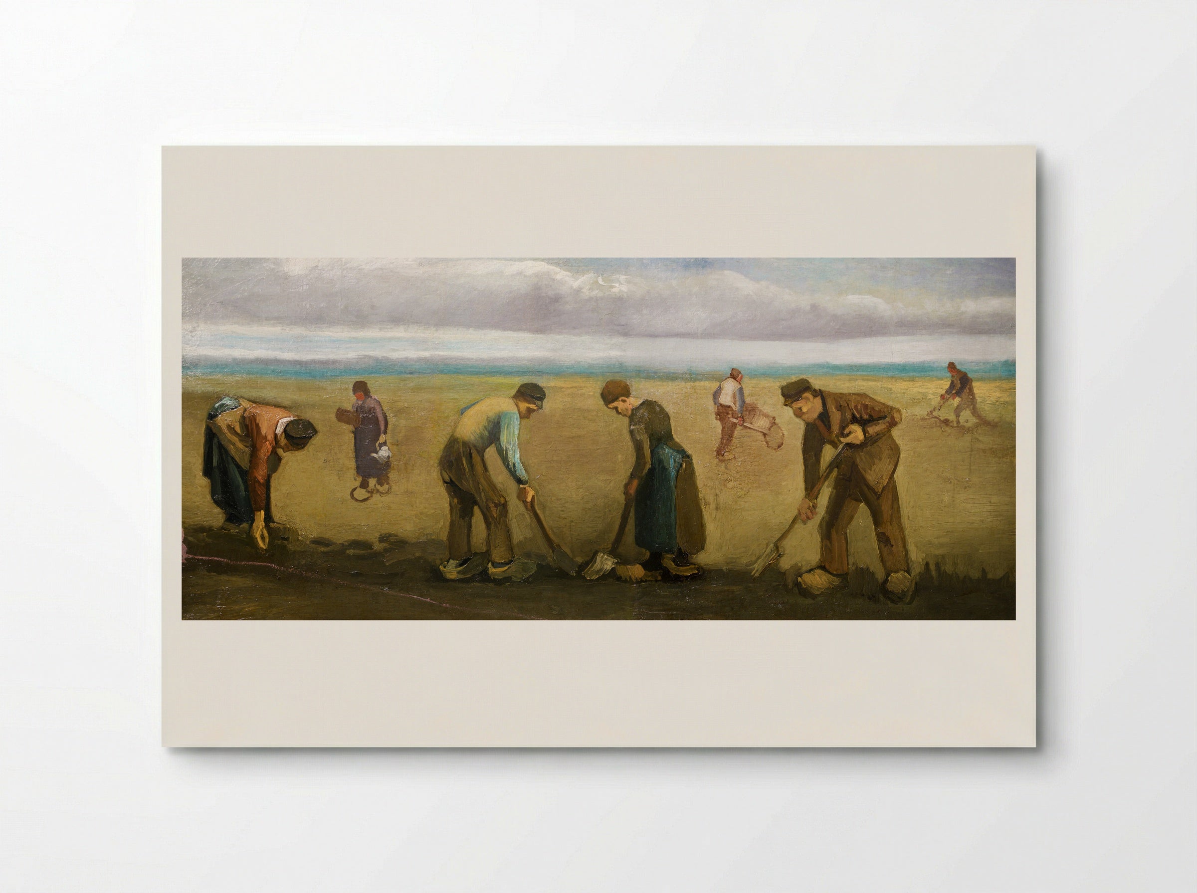 Peasants Planting Potatoes - Vincent van Gogh - Poster