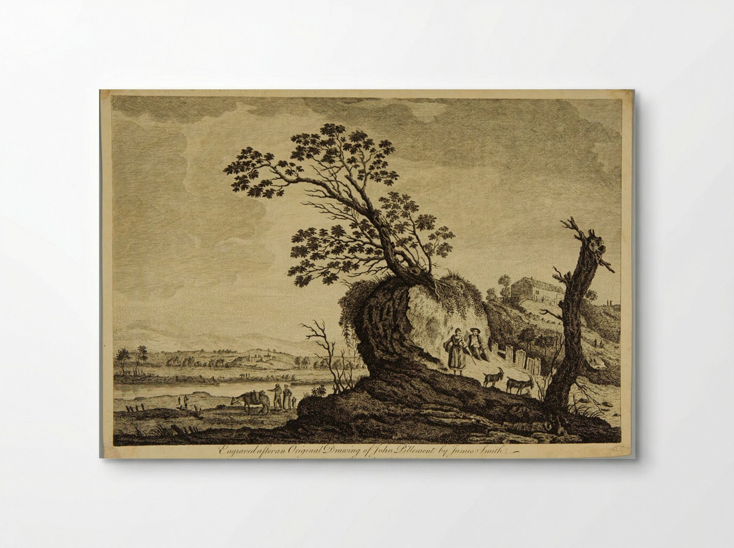 Peasants Tending Goats - James Smith - Poster