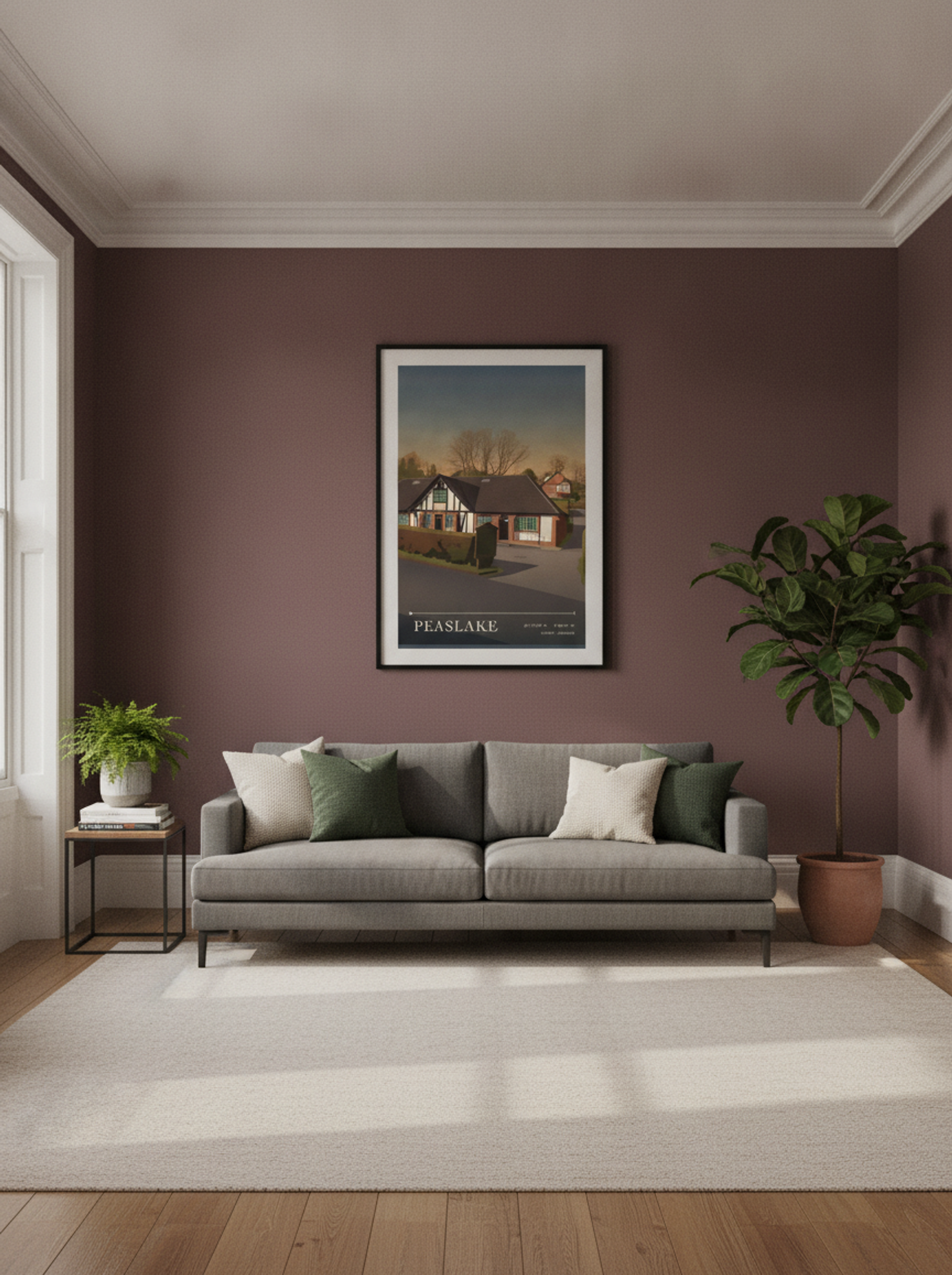 Peaslake Surrey England Travel Poster - Lifestyle