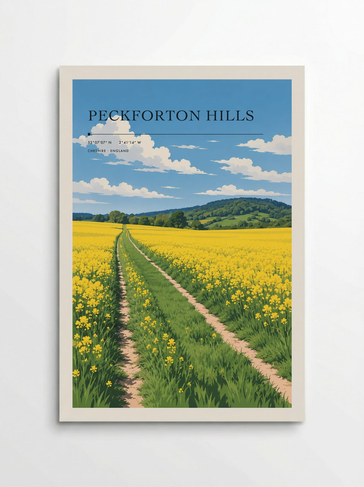 Peckforton Hills, Cheshire | Travel Poster - Poster