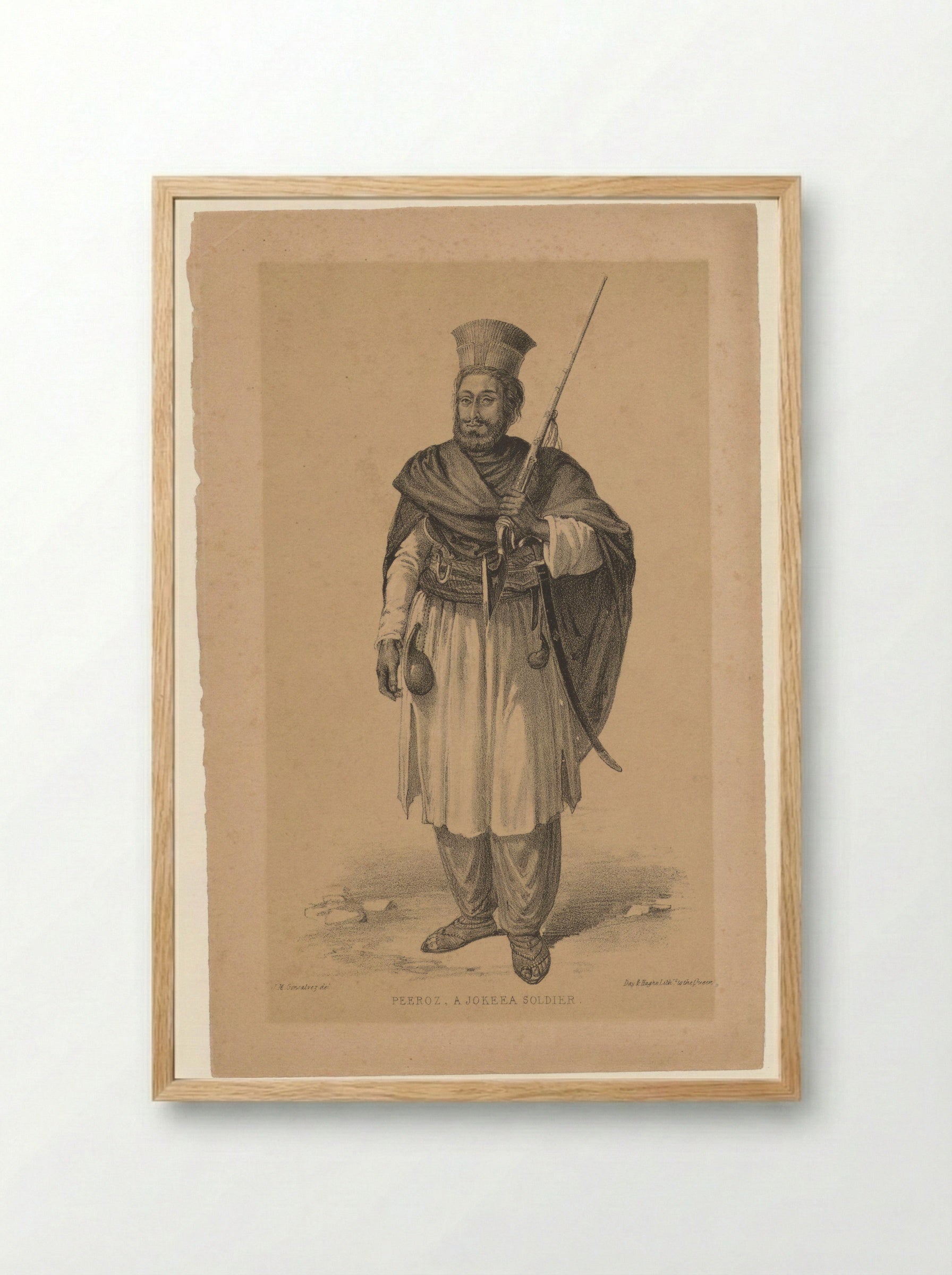 Peeroz, a Jokeea Soldier - John Murray - Framed Print Wood