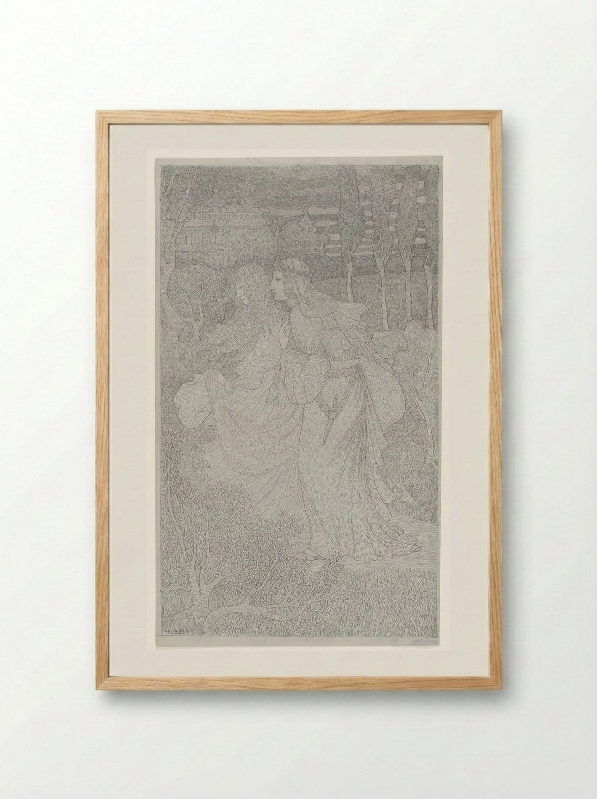 Pelléas et Mélisande - Etienne Bosch - Framed Print Wood