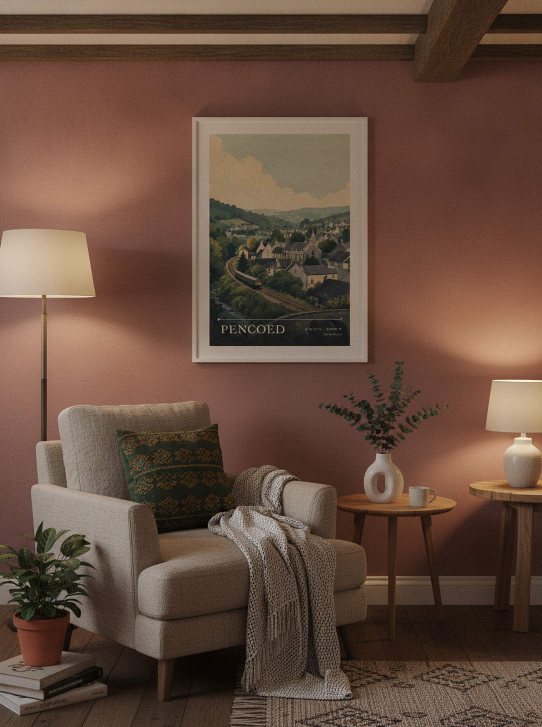 Pencoed South Wales Wales Travel Poster - Lifestyle