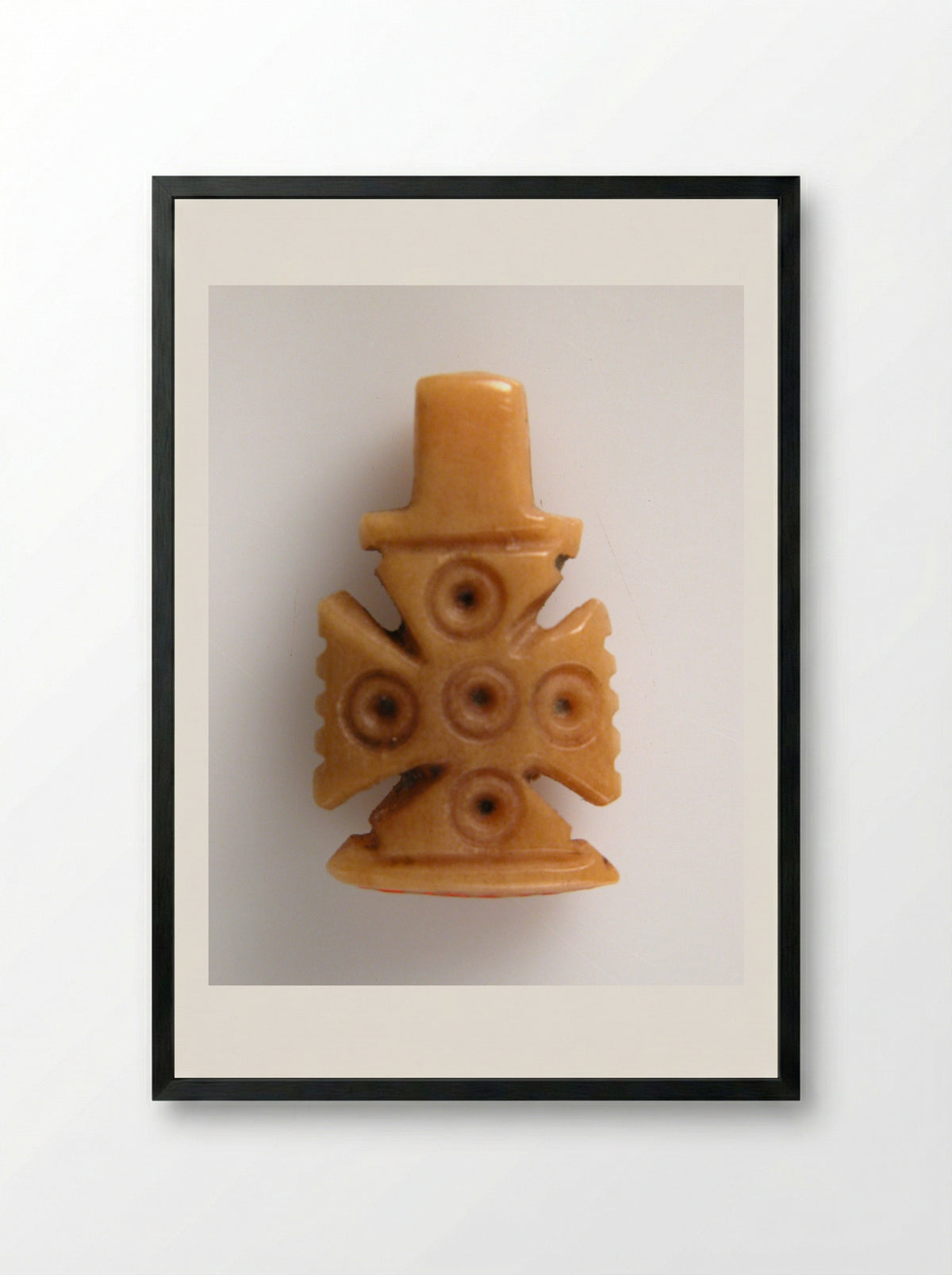 Pendant Cross - Fine Art Print - Framed Print Black