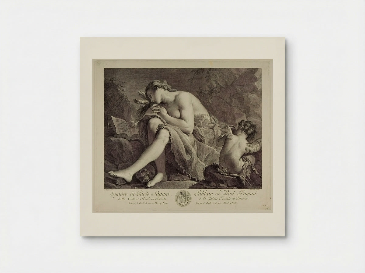 Penitent Magdalene - Jacques Nicolas Tardieu - Poster