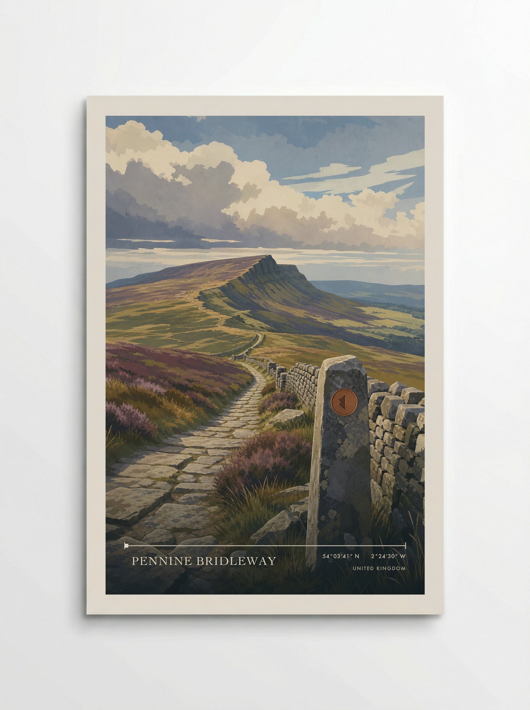 Pennine Bridleway United Kingdom Travel Poster - Poster