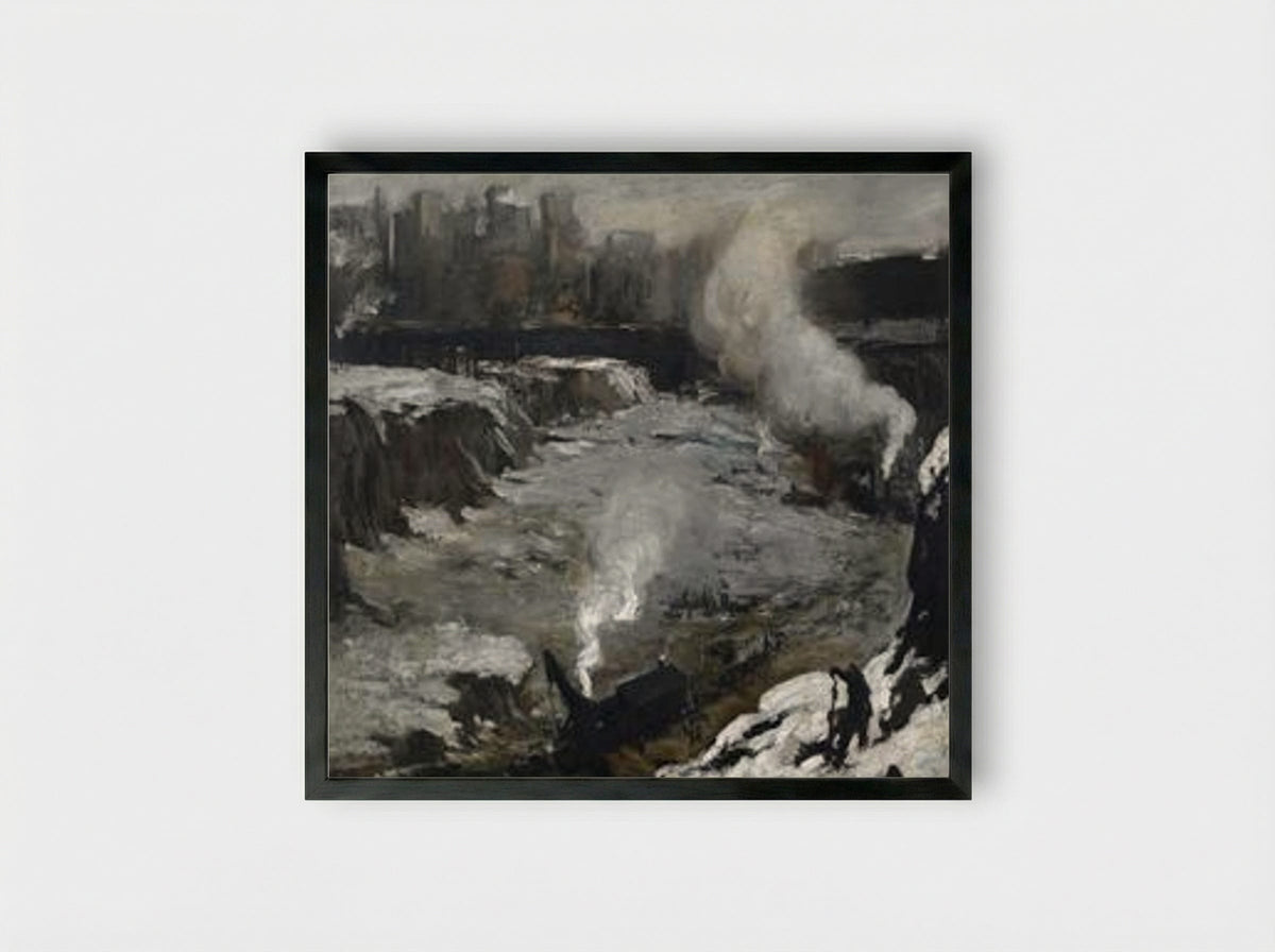 Pennsylvania Excavation - George Bellows - Framed Print Black