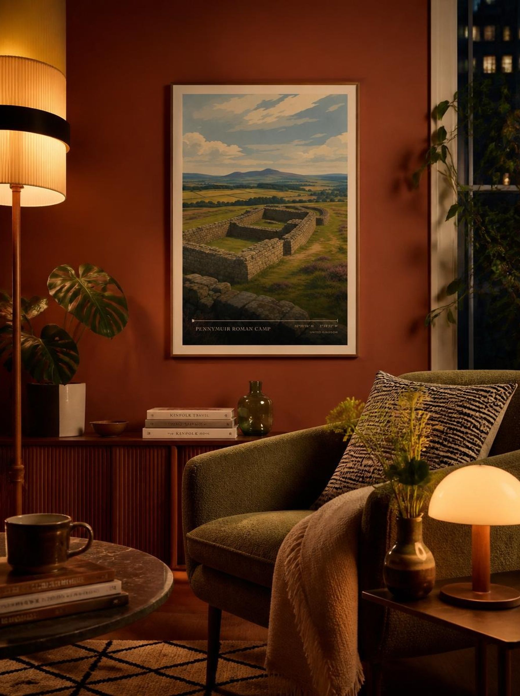 Pennymuir Roman Camp United Kingdom Travel Poster - Lifestyle