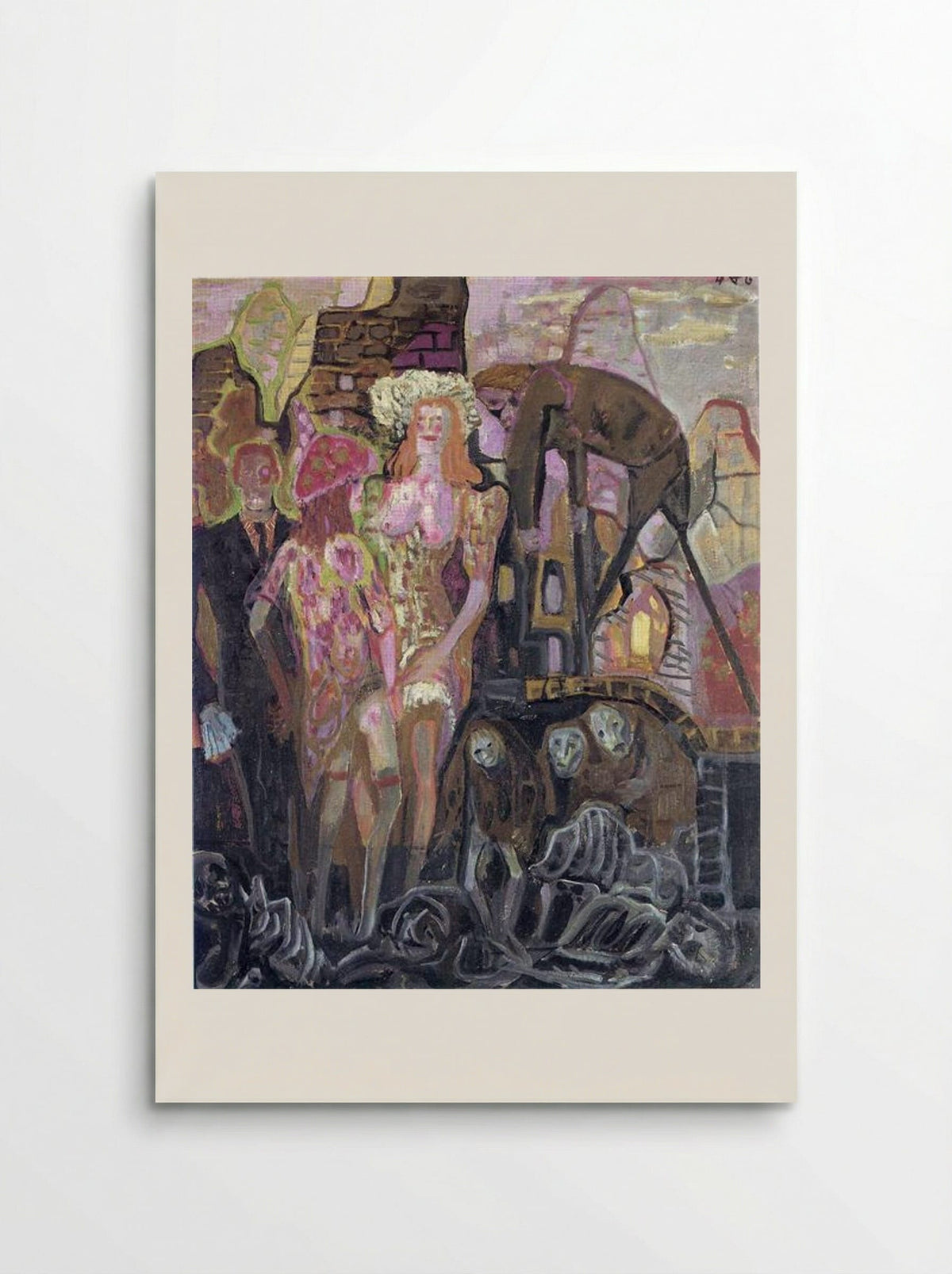 People in Trummen - Otto Dix - Poster