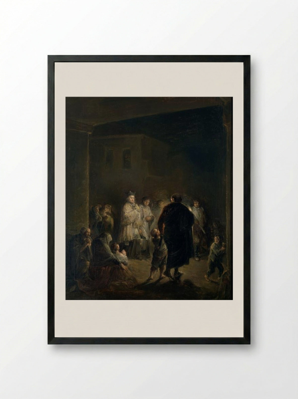 Per Diem - Leonardo Alenza - Framed Print Black