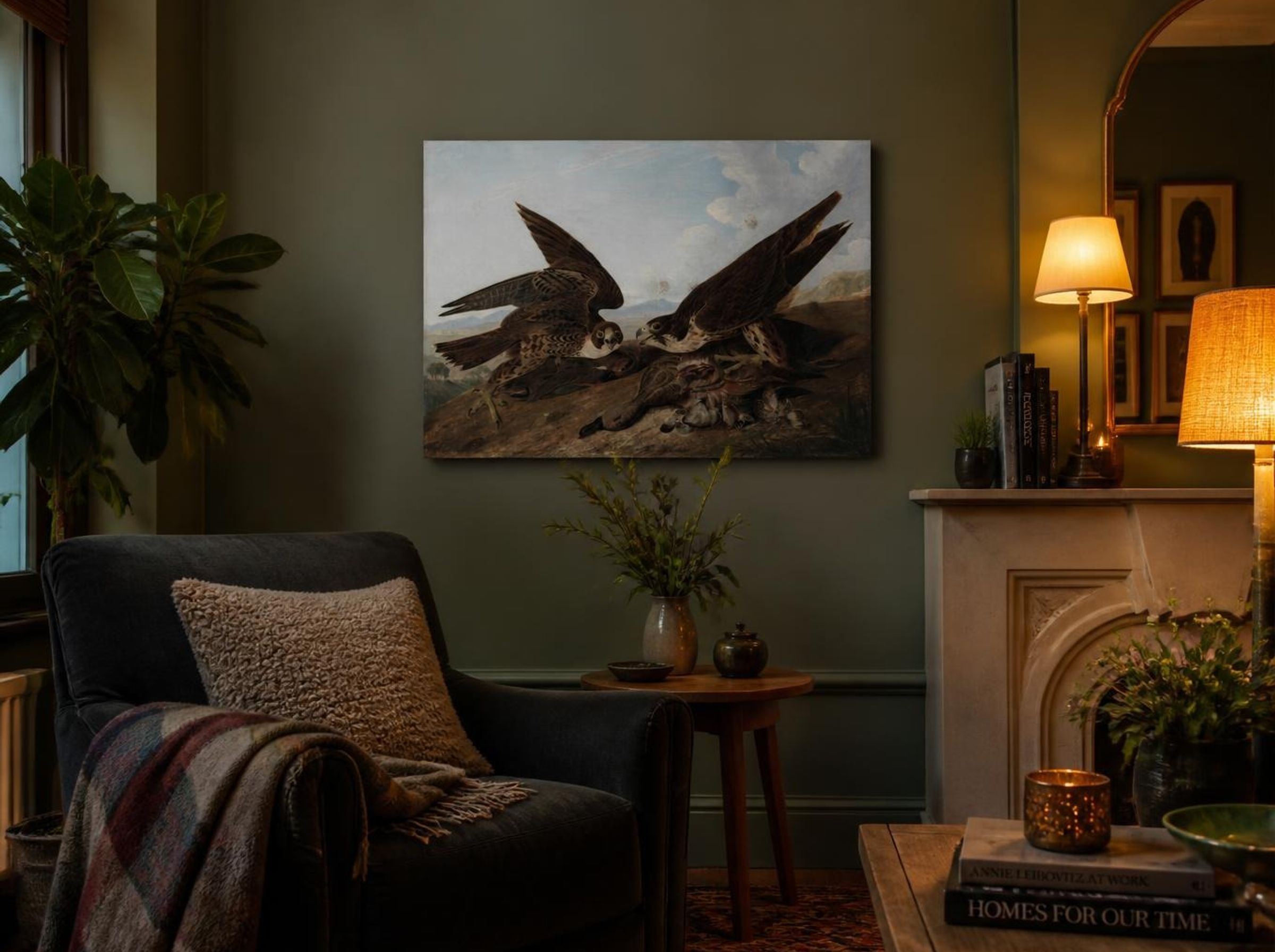 Peregrine Falcons (Duck Hawks) - John James Audubon - Lifestyle