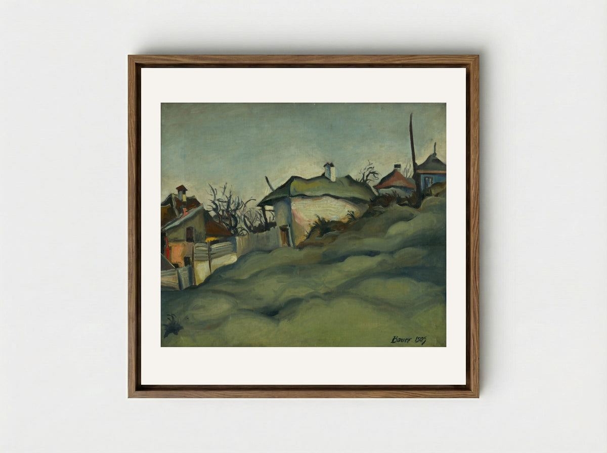 Periphery of Kosice - Konstantin Bauer - Framed Canvas Wood