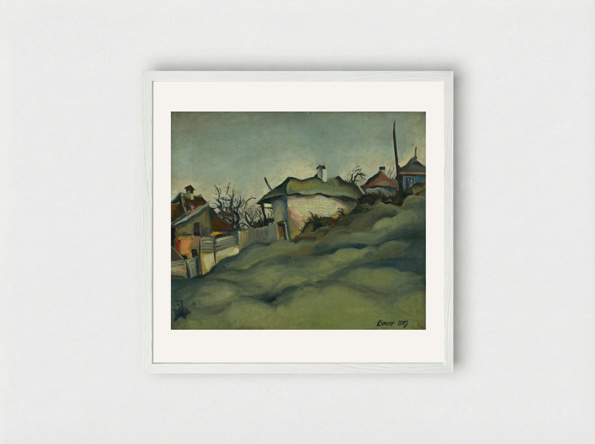 Periphery of Kosice - Konstantin Bauer - Framed Print White
