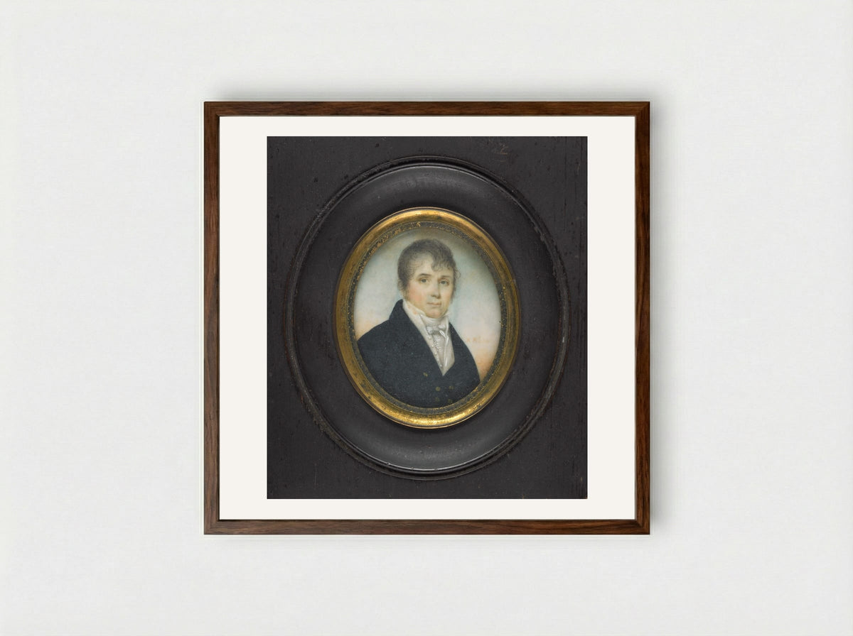 Perry Albert Cohea - Raphaelle Peale - Framed Print Dark Wood