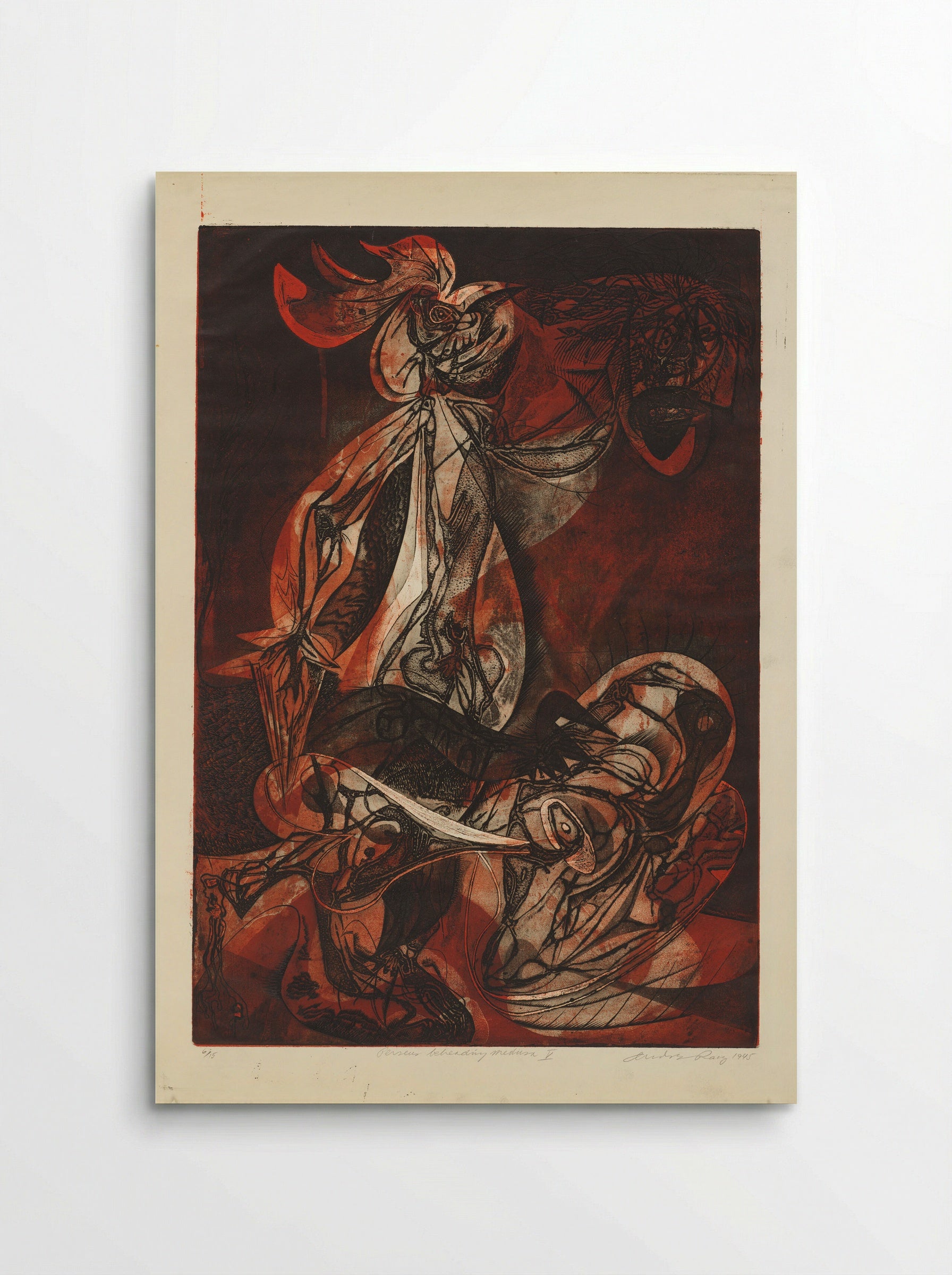Perseus Beheading Medusa V - André Racz - Poster