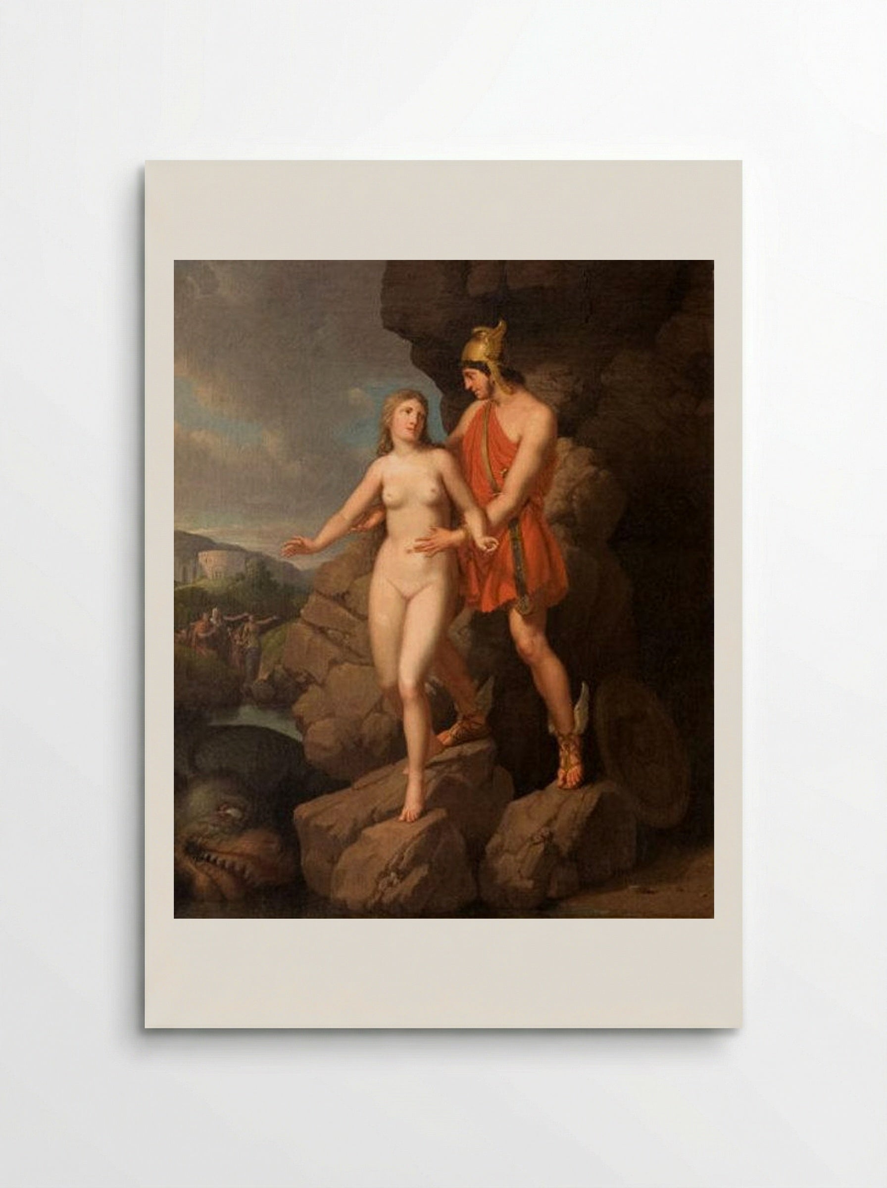 Perseus Delivering Andromeda - Christoffer Wilhelm Eckersberg - Poster