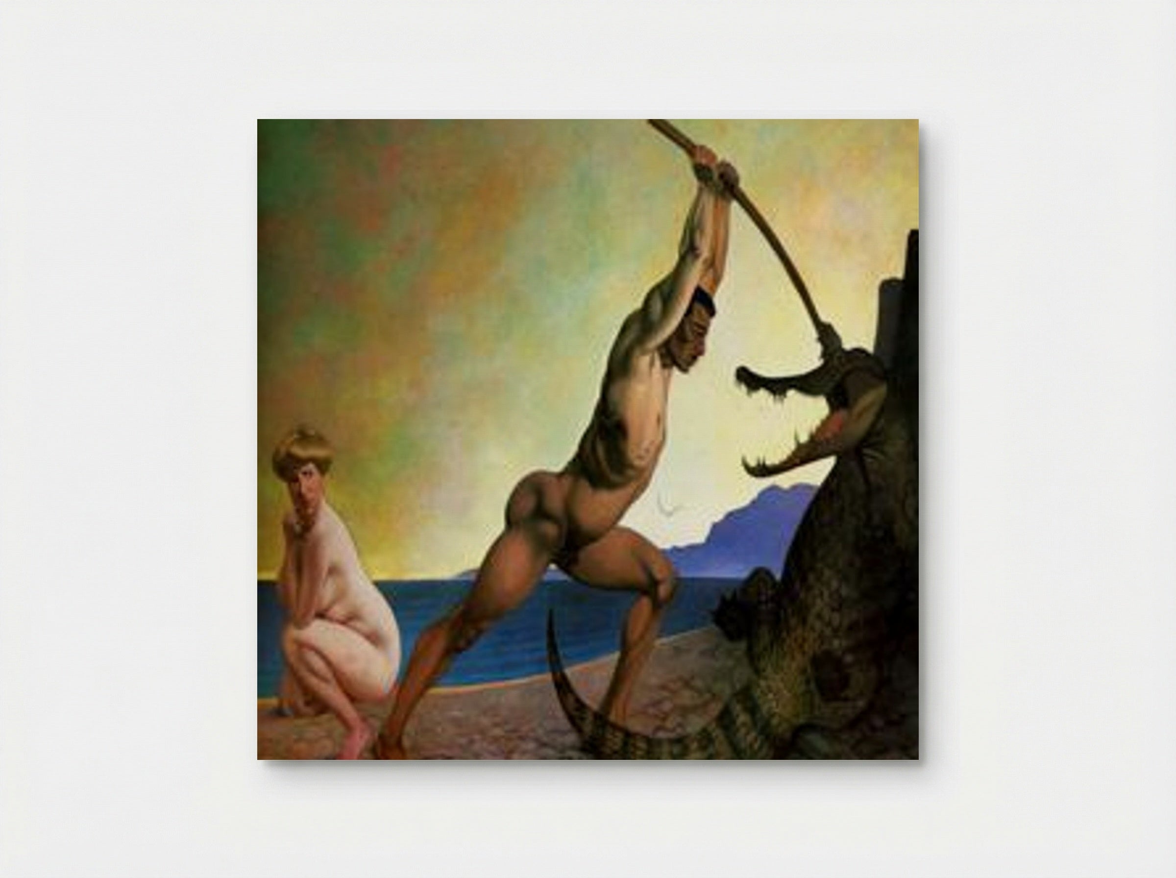 Perseus Killing the Dragon - Félix Vallotton - Poster