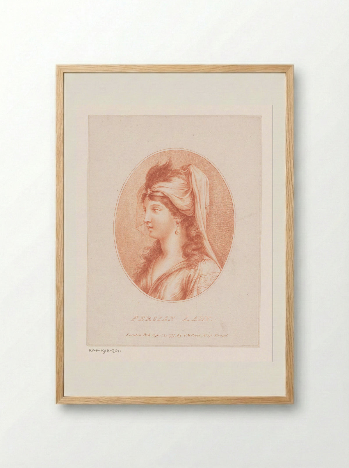 Persian Lady - Victor Marie Picot - Framed Print Wood