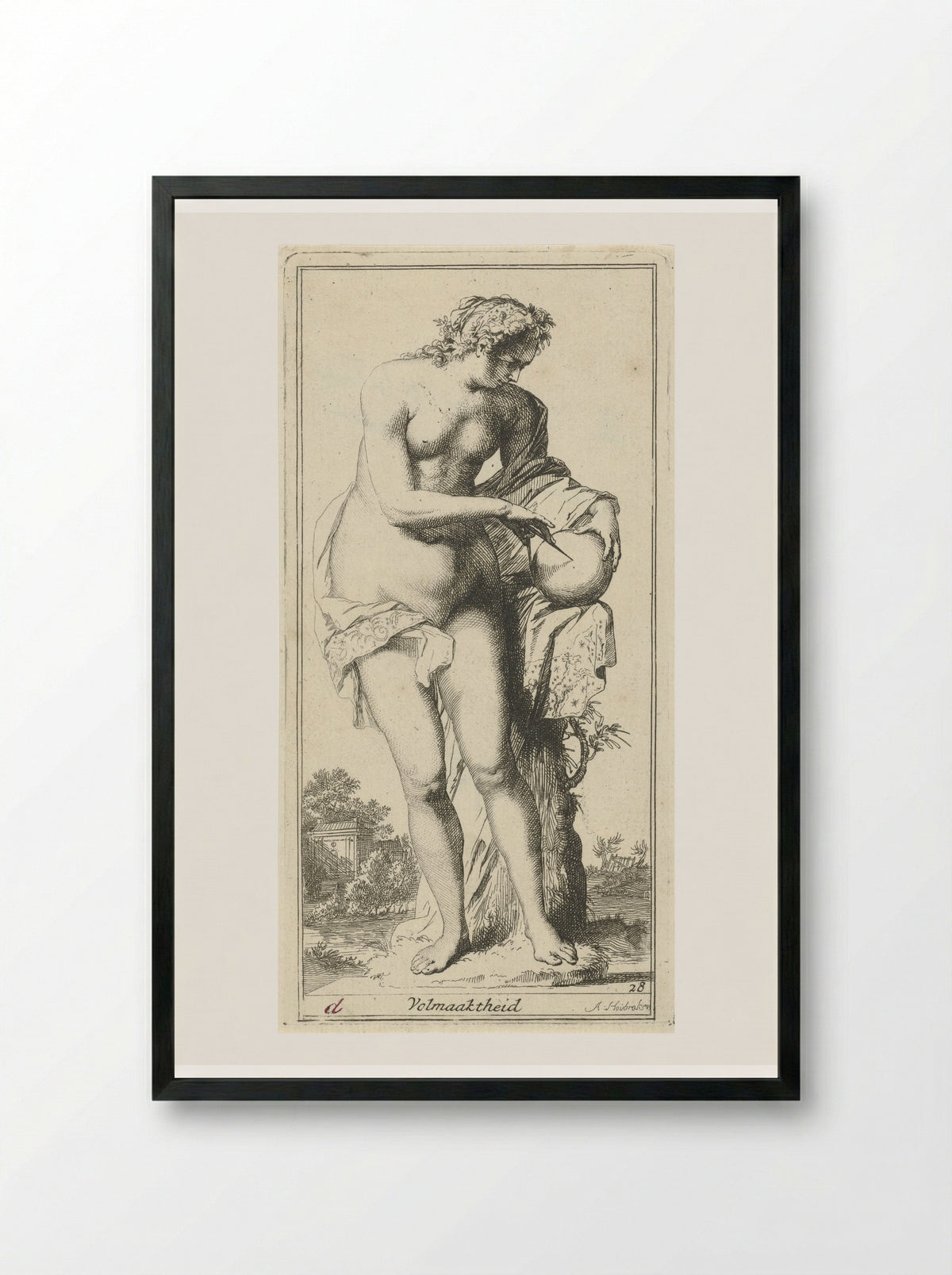 Personificatie van de volmaaktheid - Leonard Schenk - Framed Print Black