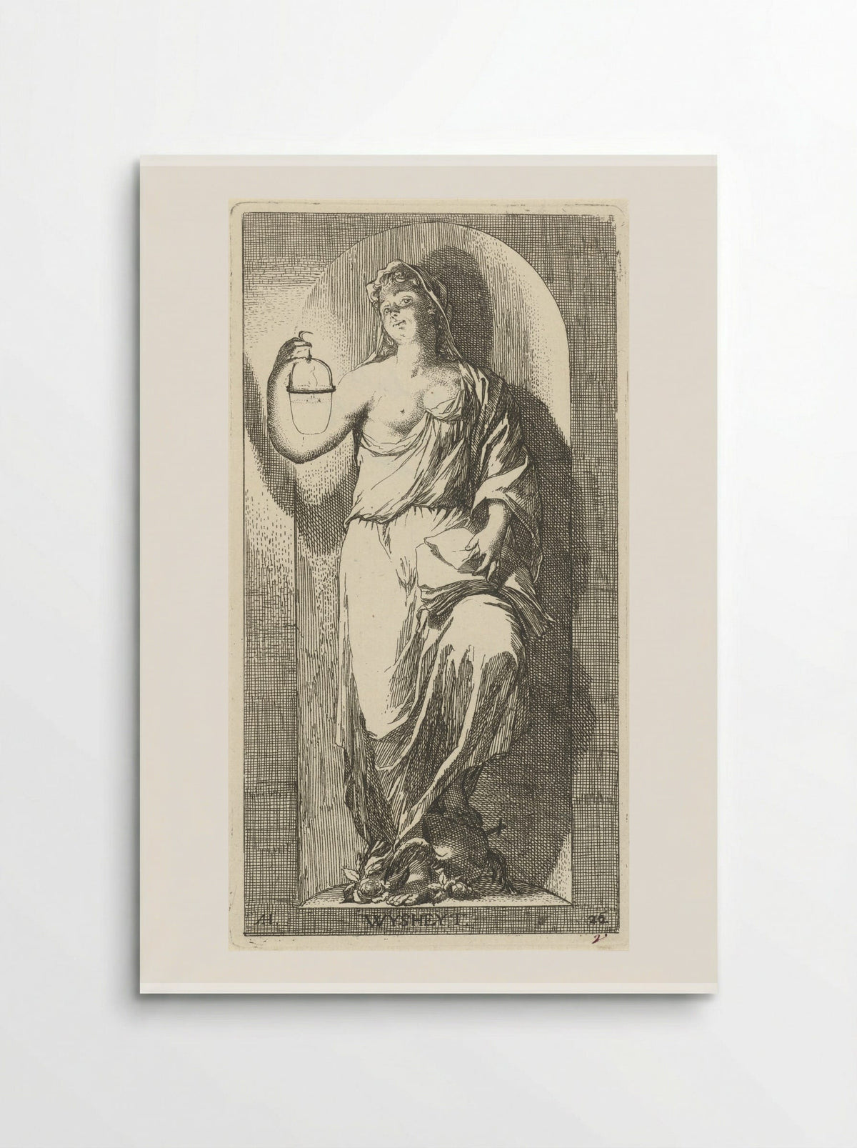 Personificatie van de wijsheid - Leonard Schenk - Poster