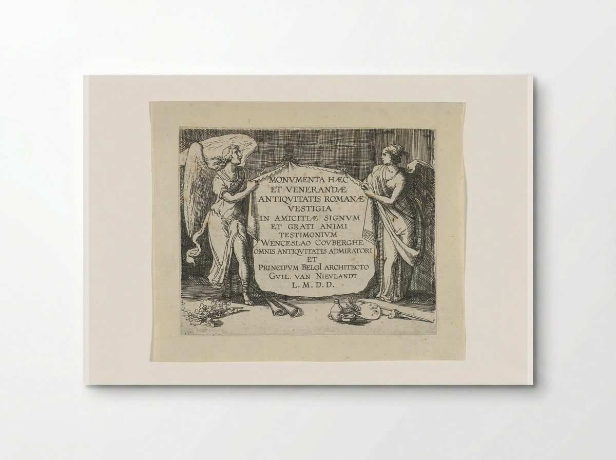 Personificaties van Faam en Kunst - Guilliam van Nieulandt (II) - Poster