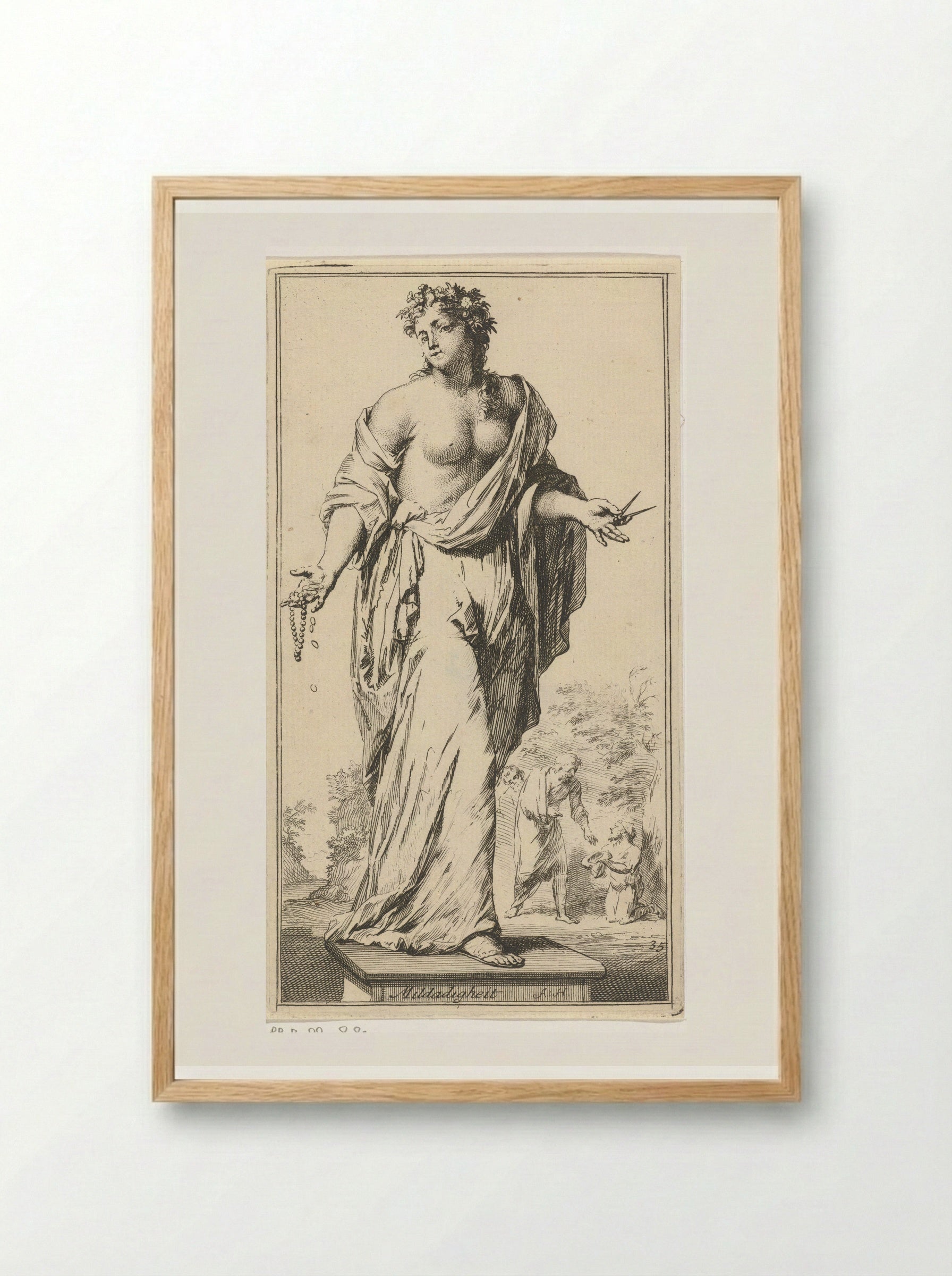 Personification of Charity - Leonard Schenk - Framed Print Wood
