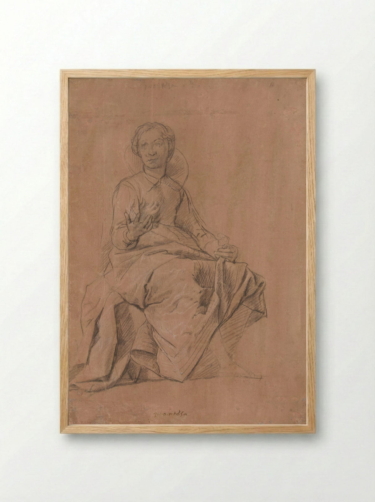 Personification of Speed or Agility (Prontezza) - Lazzaro Tavarone - Framed Print Wood