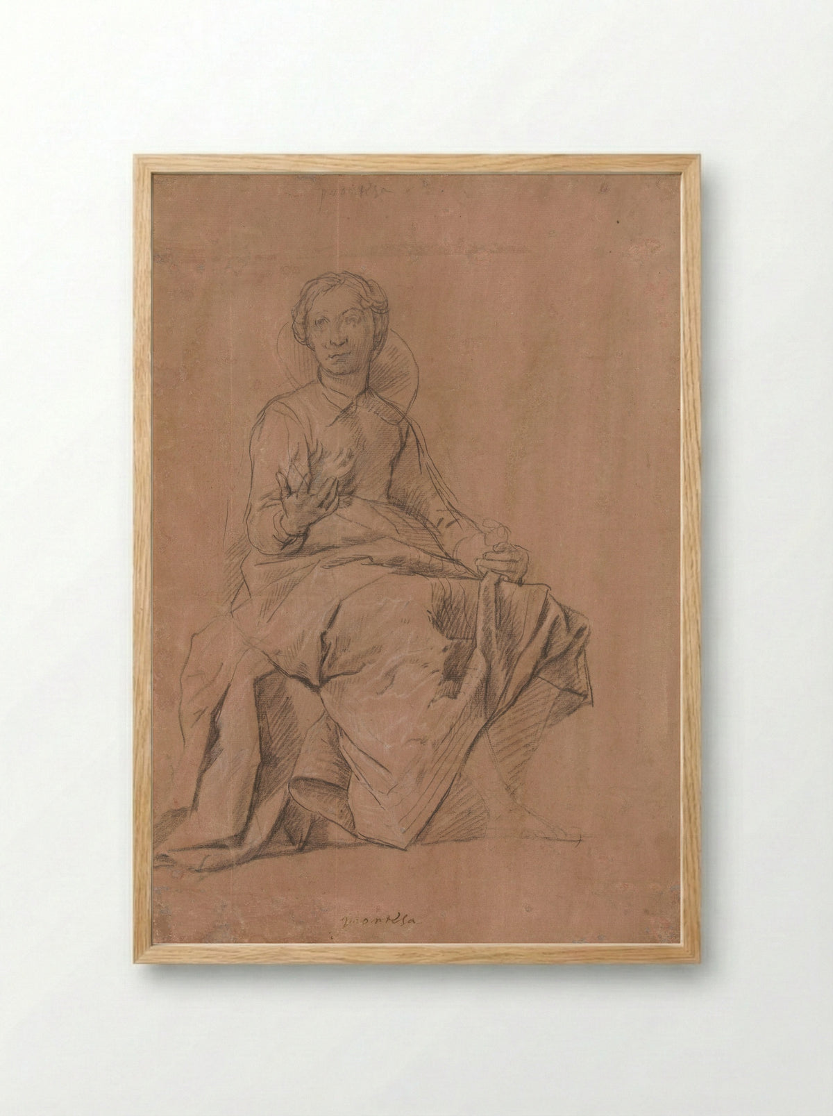 Personification of Speed or Agility (Prontezza) - Lazzaro Tavarone - Framed Print Wood