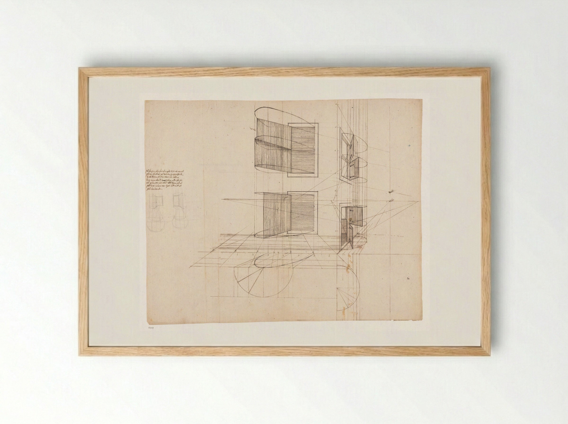 Perspectiefoefeningen - Jan Brandes - Framed Print Wood