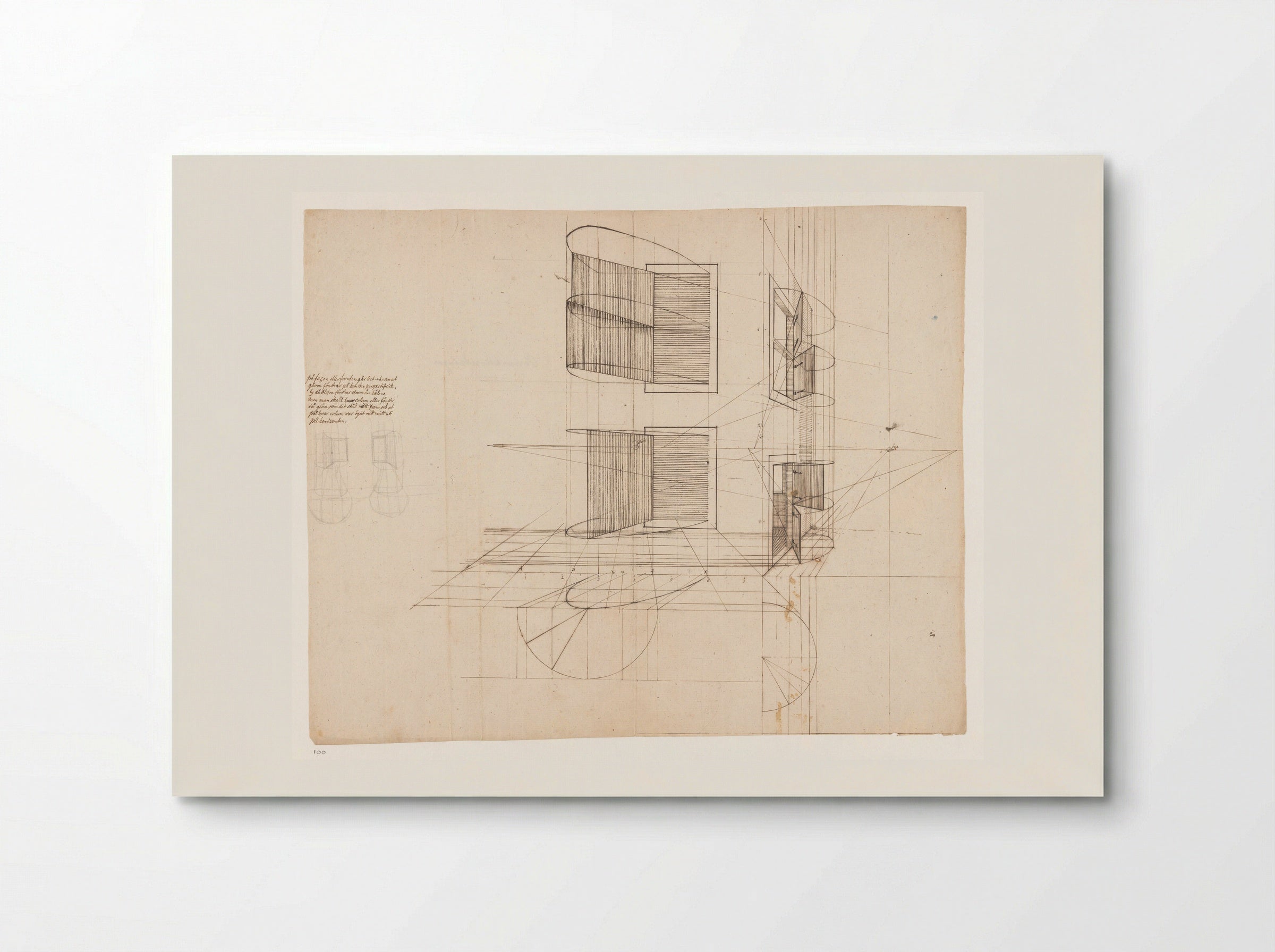 Perspectiefoefeningen - Jan Brandes - Poster