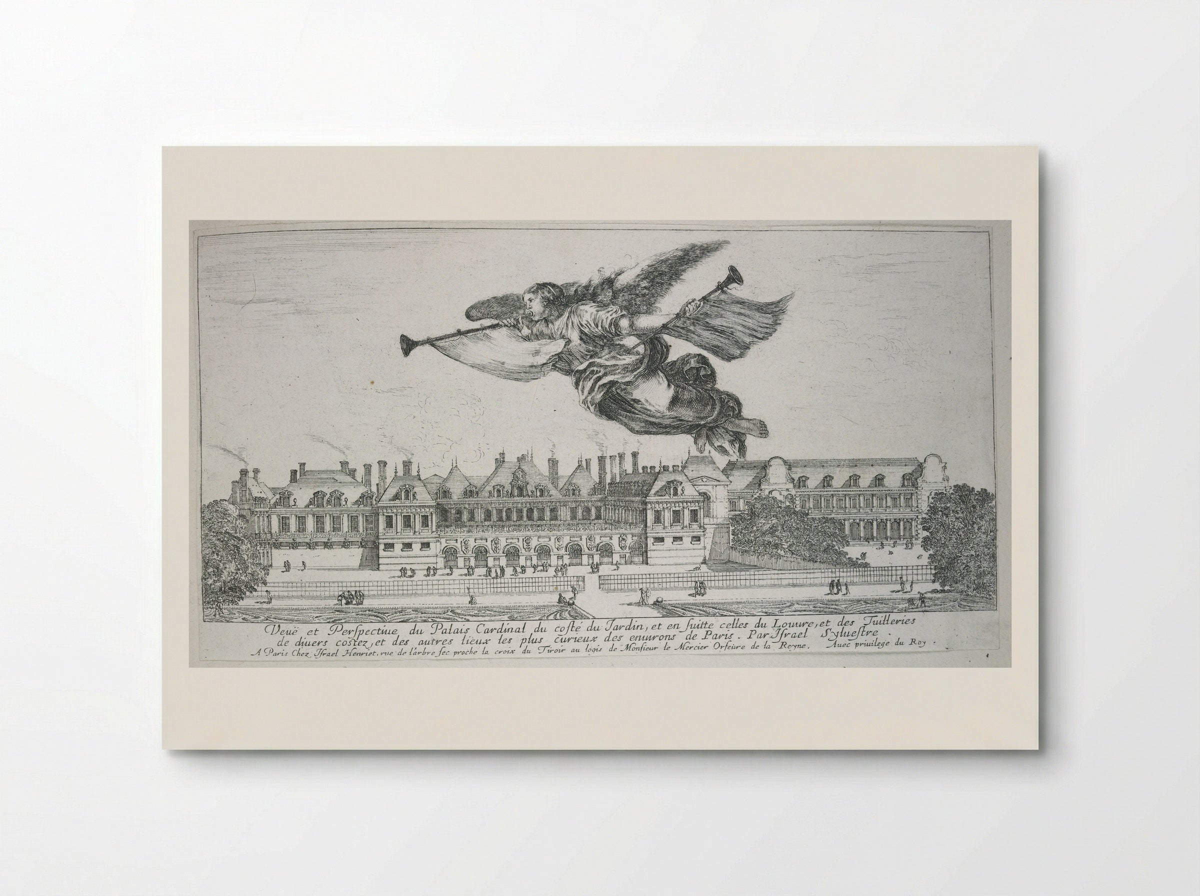 Perspective View of the Louvre and Tuileries - Israël Silvestre - Poster