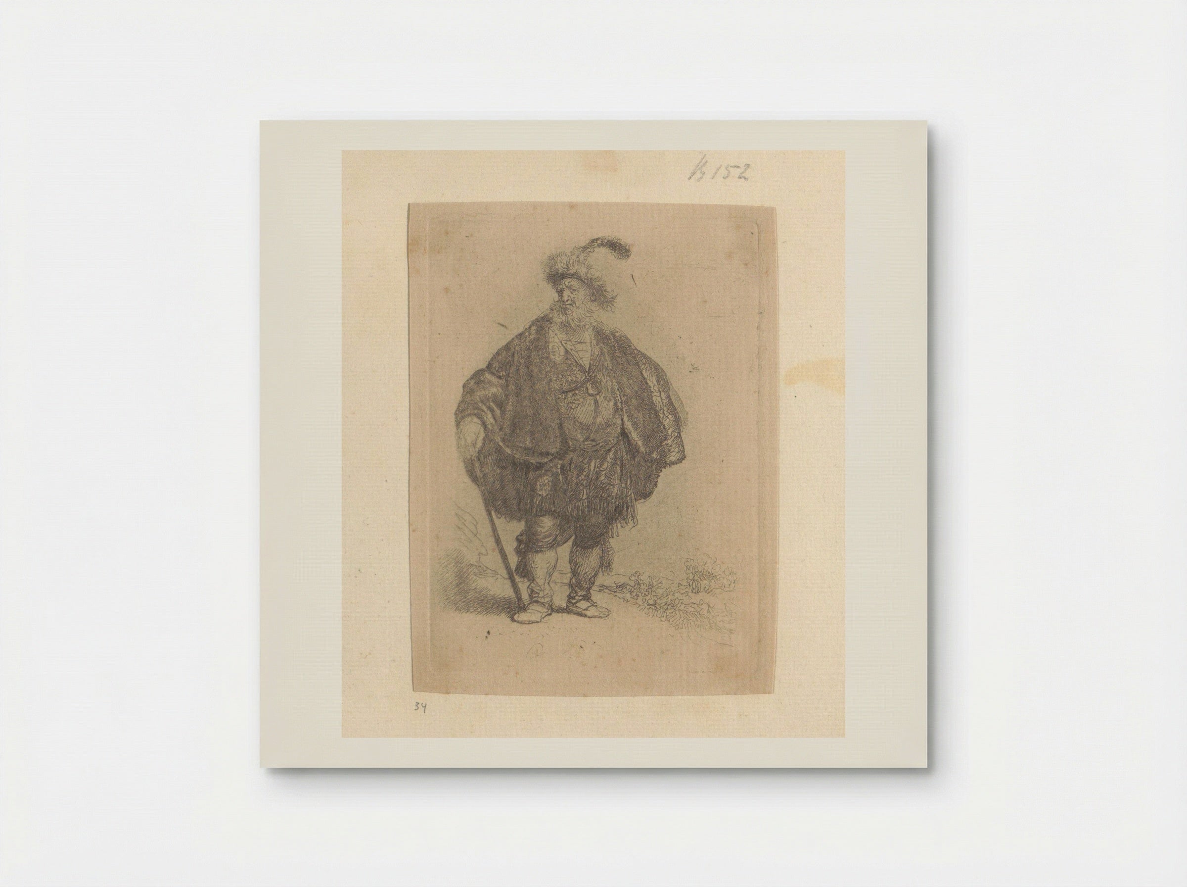 Perzische man - Henry Louis Basan - Poster