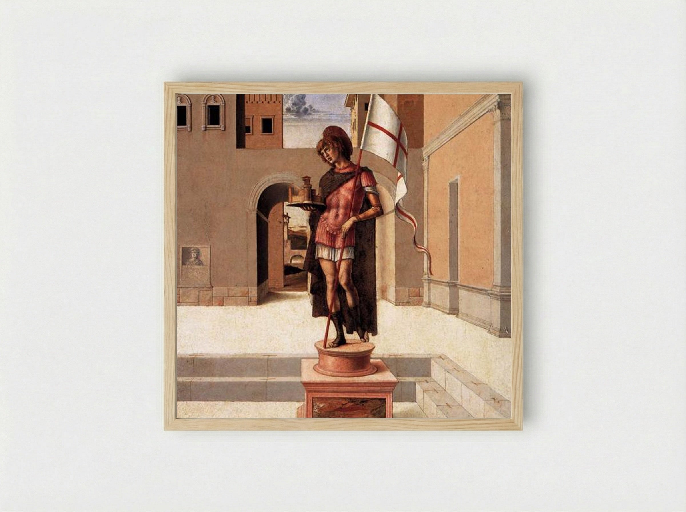 Pesaro Altarpiece (Predella Panel) - Giovanni Bellini - Framed Print Wood