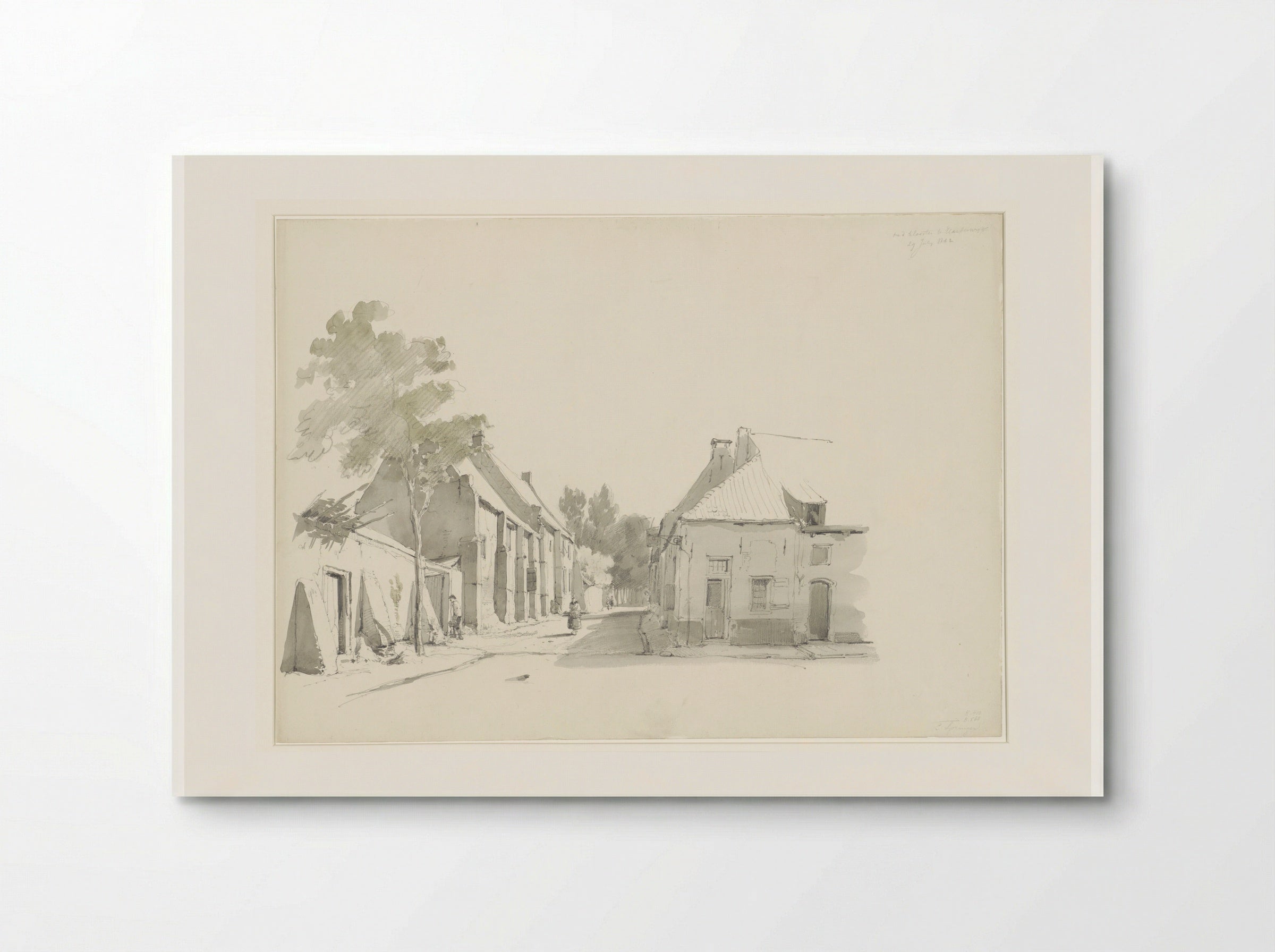 Pesthuisstraatje met het oude klooster te Harderwijk - Cornelis Springer - Poster