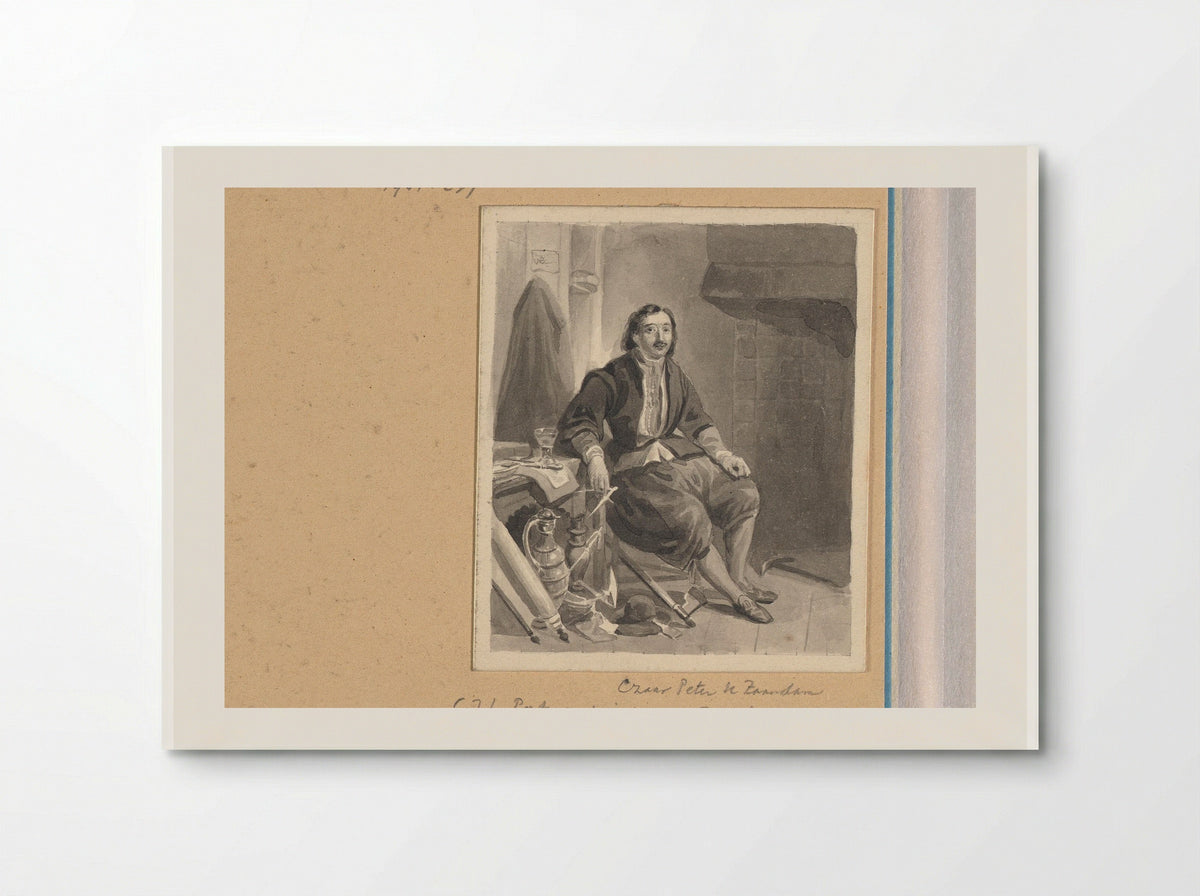 Peter de Grote in zijn huis in Zaandam - Johann Wilhelm Kaiser (I) - Poster