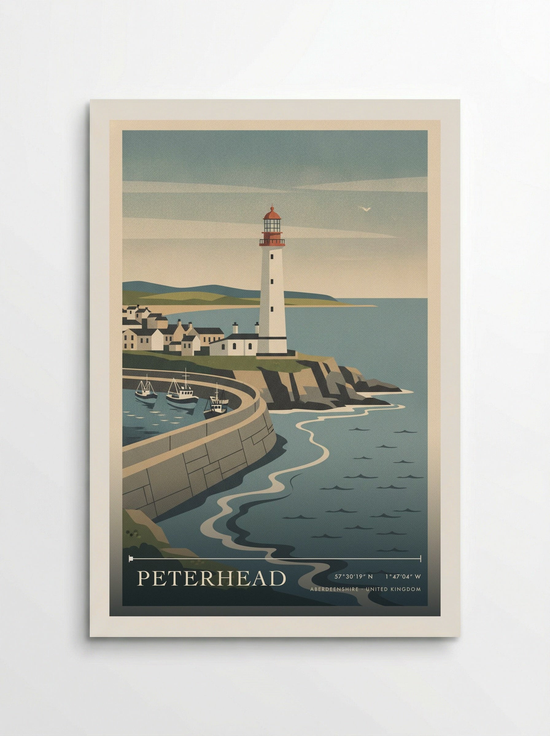 Peterhead Aberdeenshire United Kingdom Travel Poster - Poster