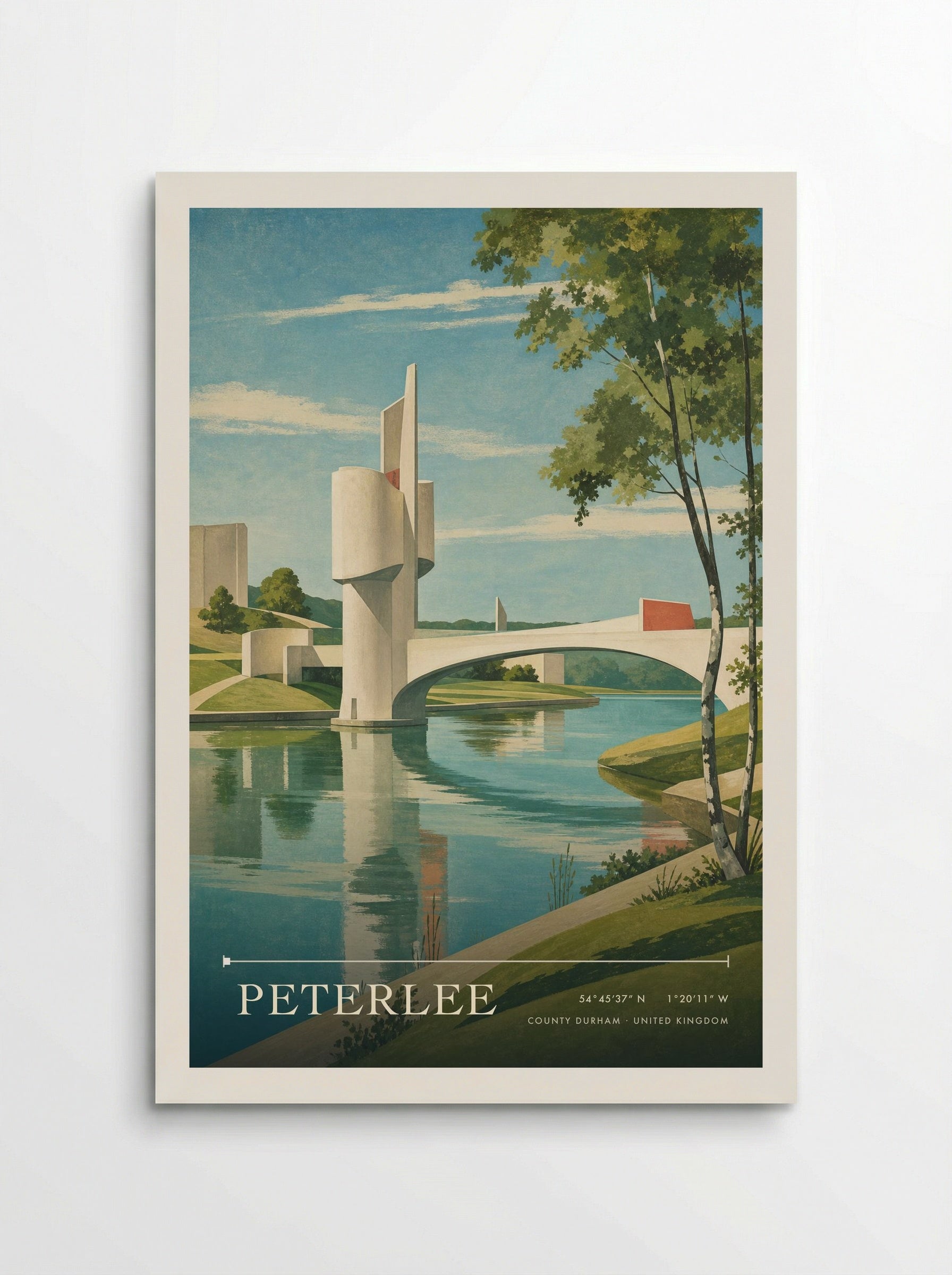 Peterlee County Durham United Kingdom Travel Poster - Poster