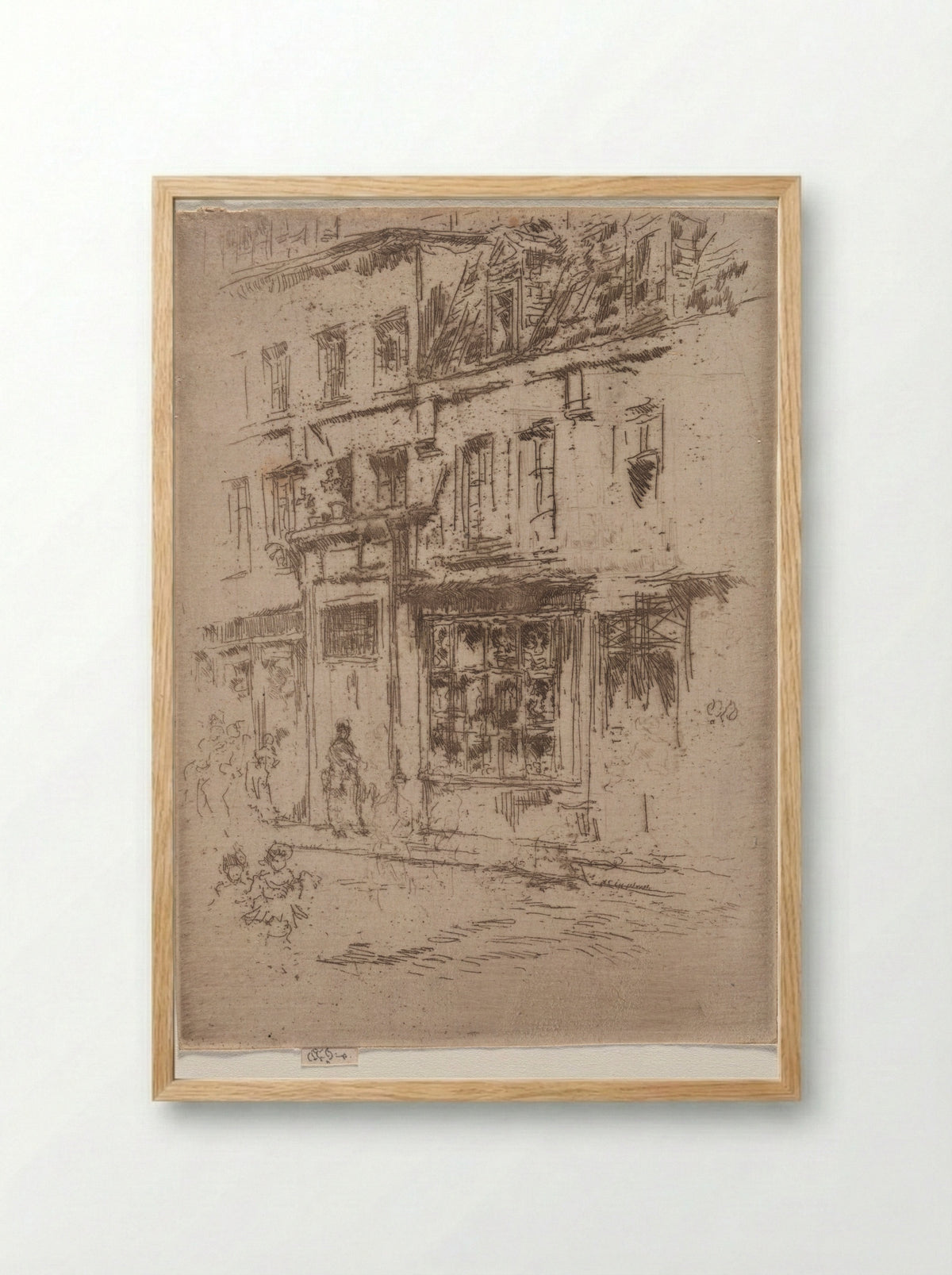 Petite Rue au Beurre, Brussels - James McNeill Whistler - Framed Print Wood