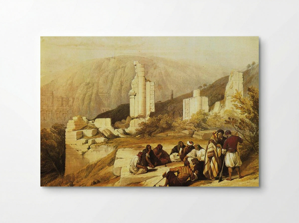Petra. Ruins of a Triumphal Arch - David Roberts - Poster