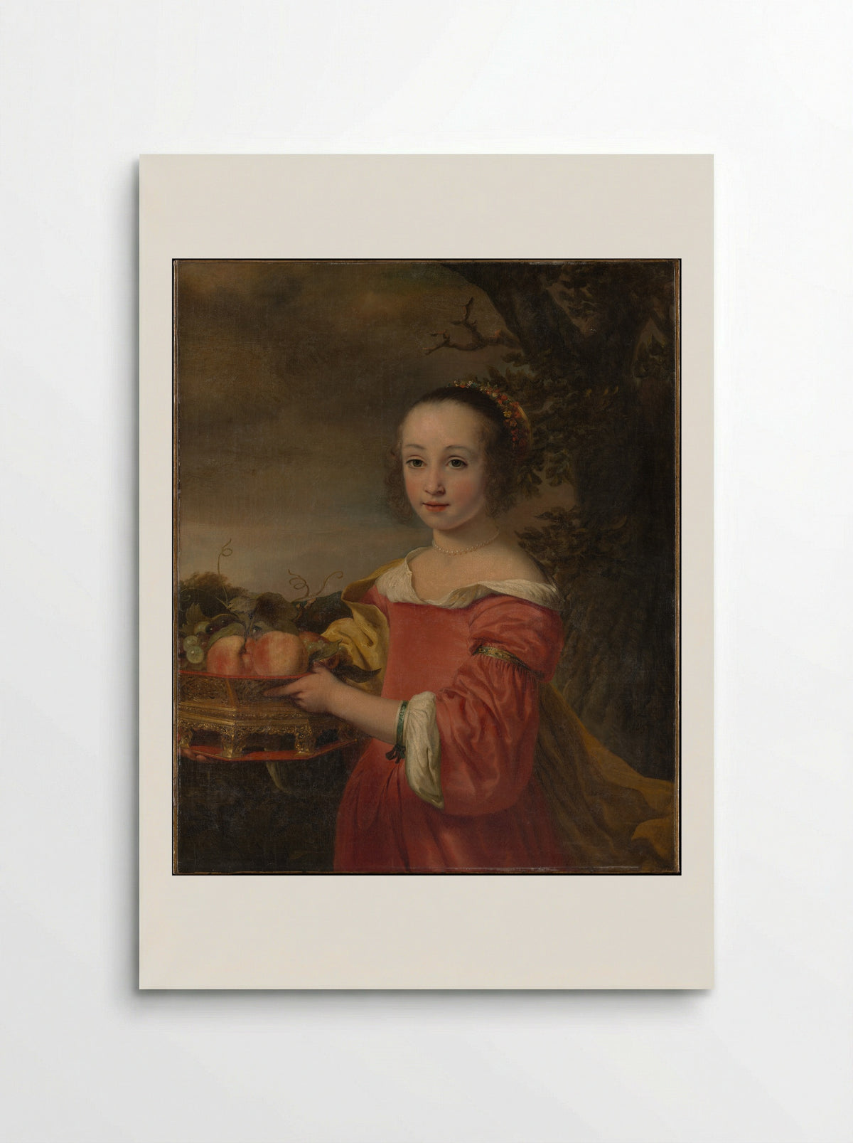 Petronella Elias with a Basket of Fruit - Ferdinand Bol - Poster