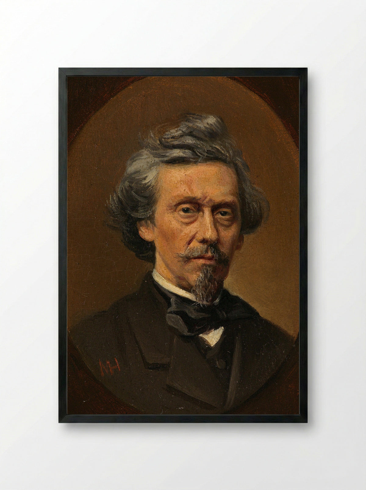 Petrus Franciscus Greive - Meijer Isaäc de Haan - Framed Print Black